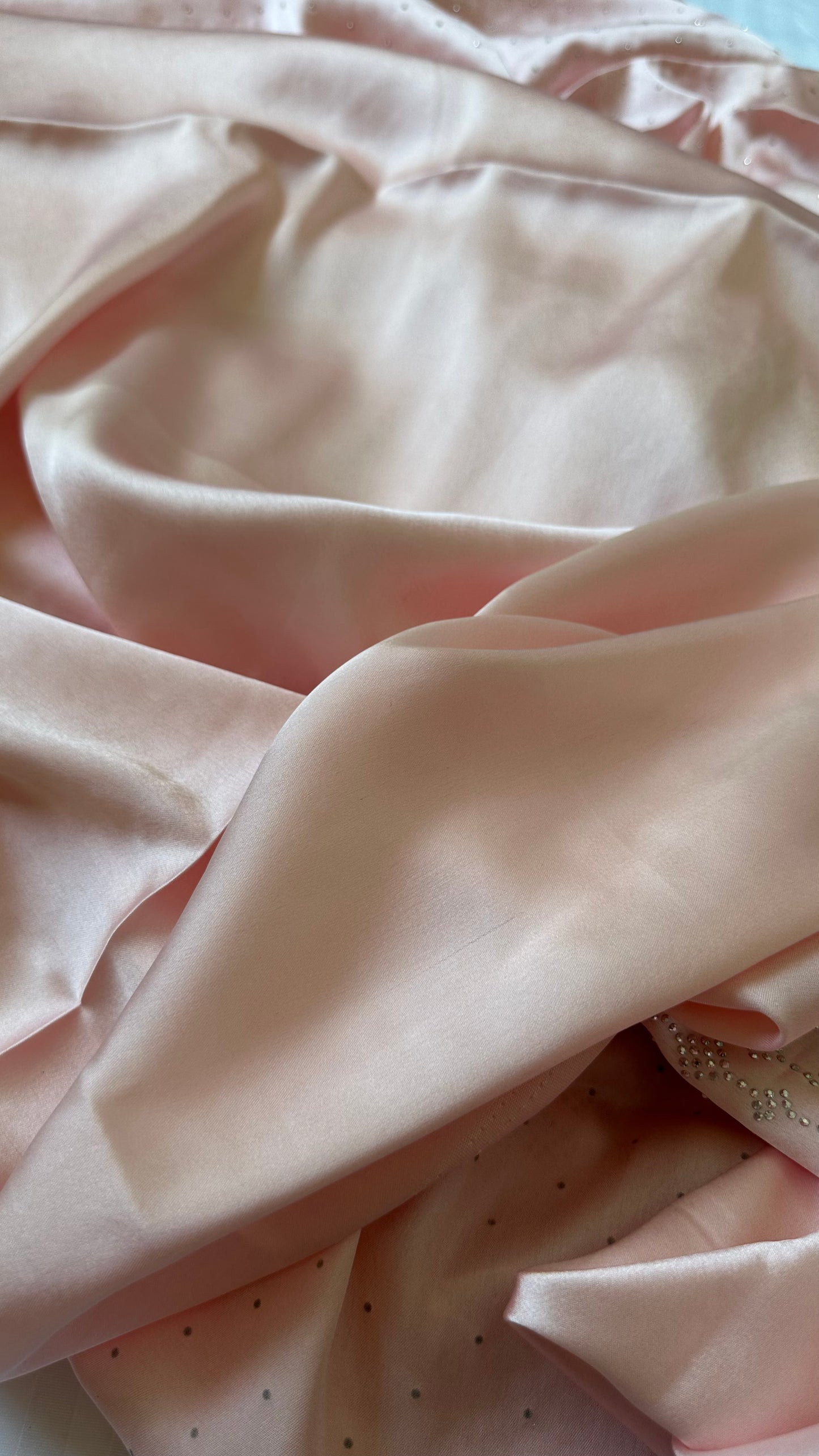Light Pink Zarkan Satin Saree