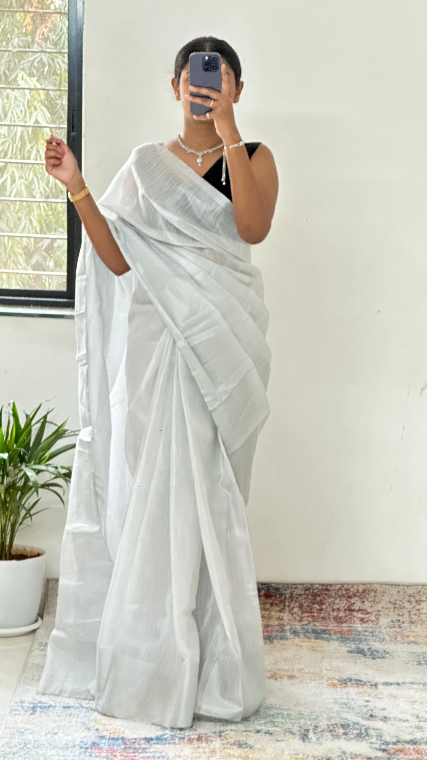 Silver Uppda Silk Saree