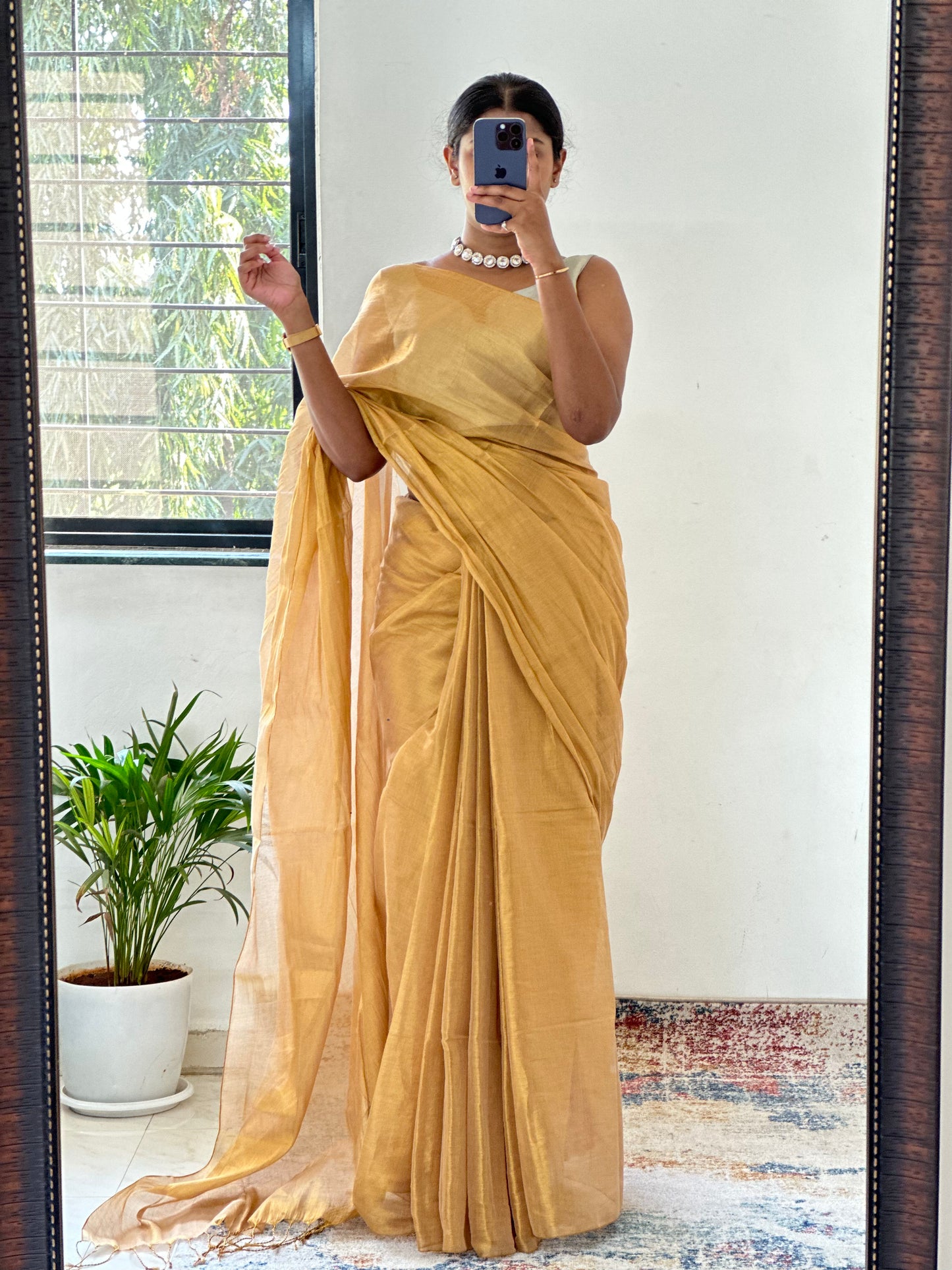 Golden Tissue Silk Saree