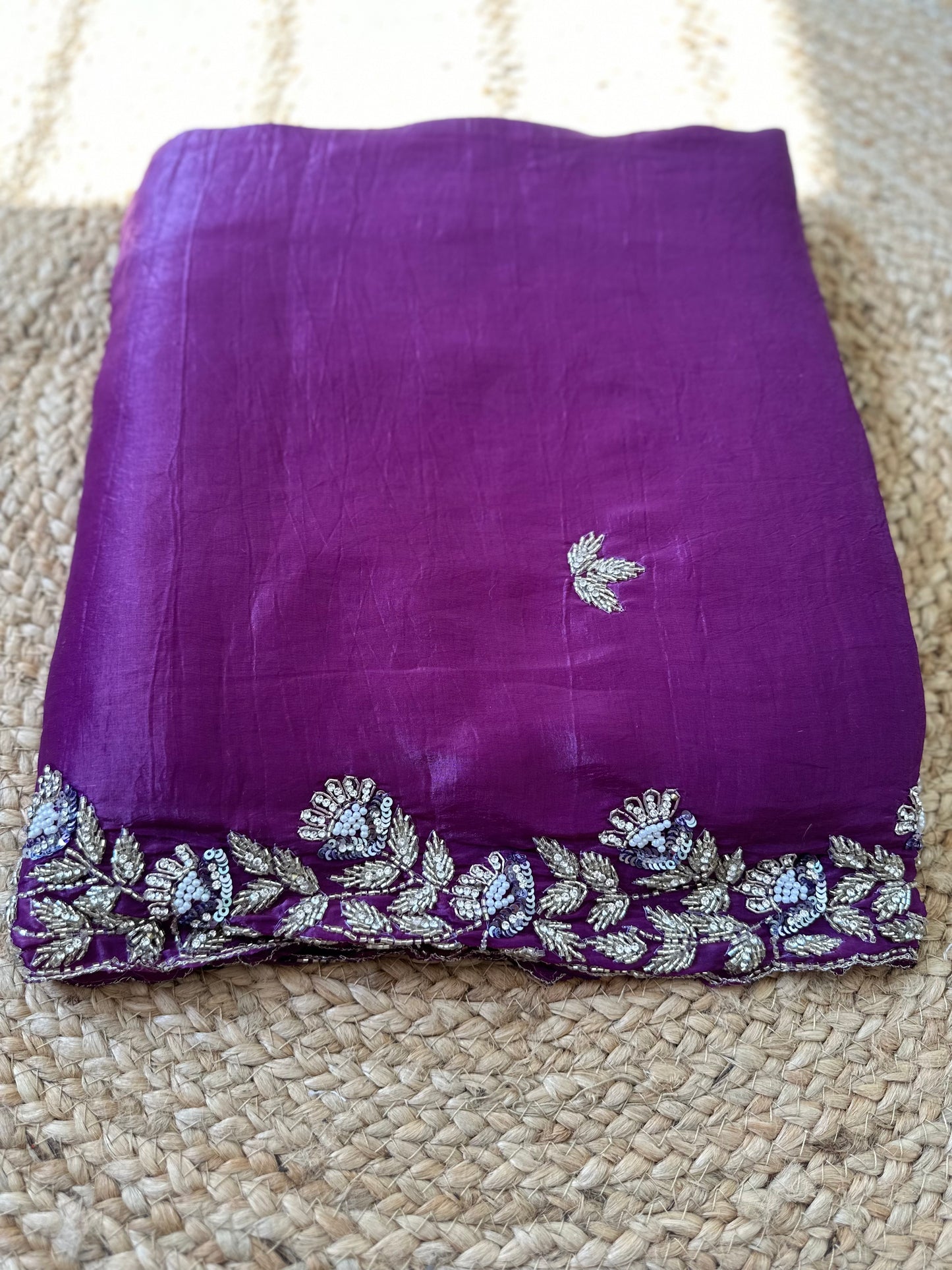 Cutdana Crush Tissue Saree