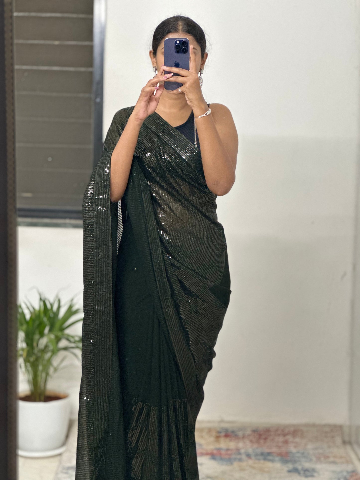 Sequins Georgette Saree
