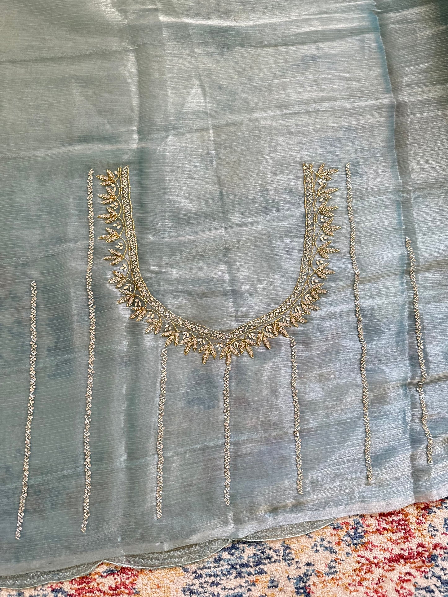 Cutdana Handwork Embellished Saree