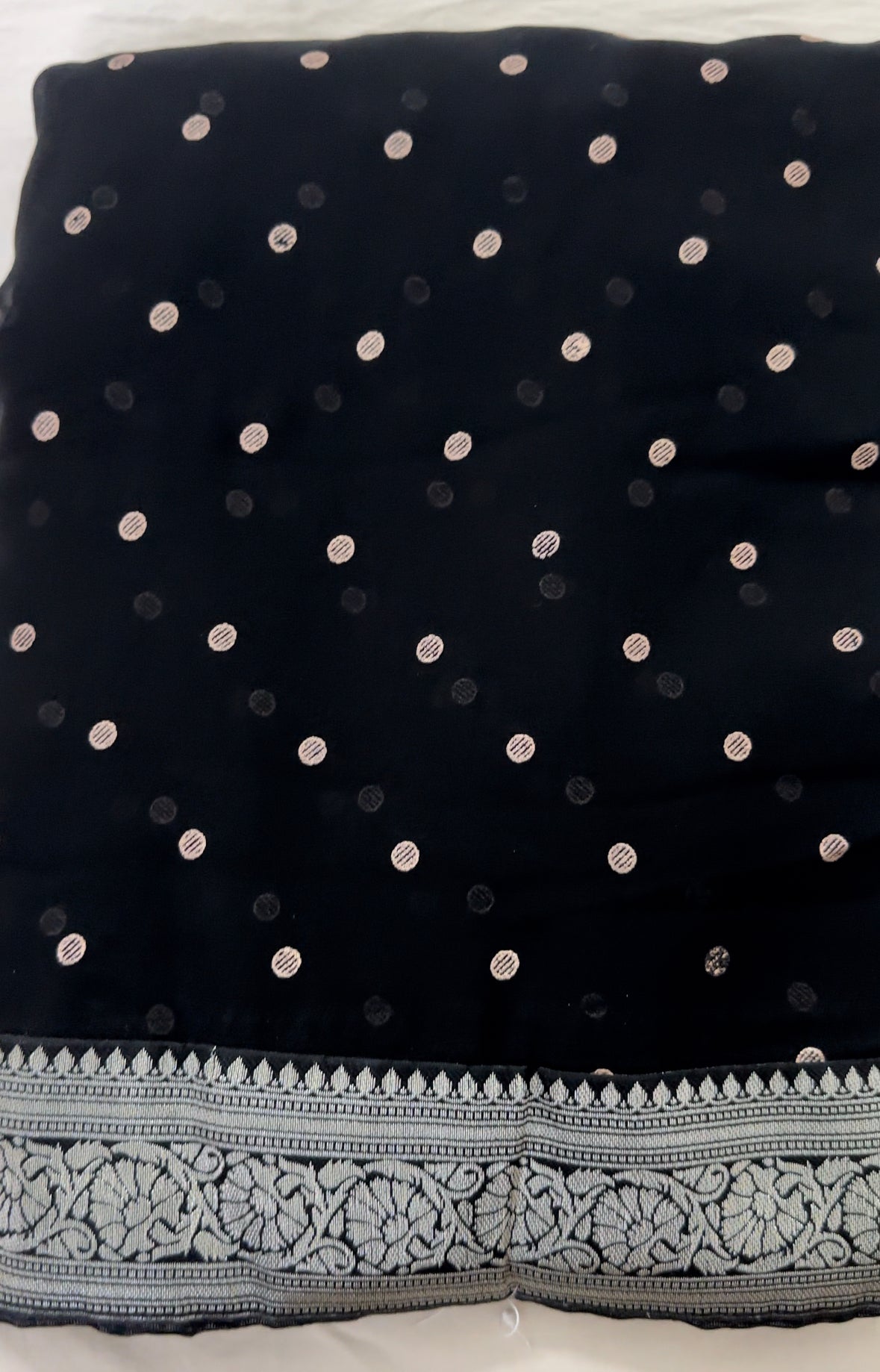 Georgette Saree Black