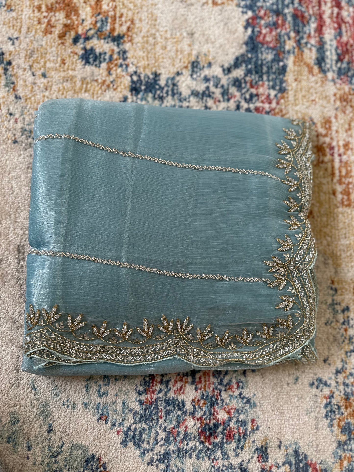 Cutdana Handwork Embellished Saree