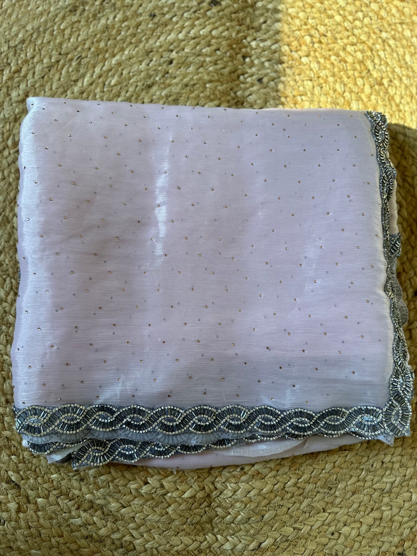 Pastel Pink Jimmy choo Saree