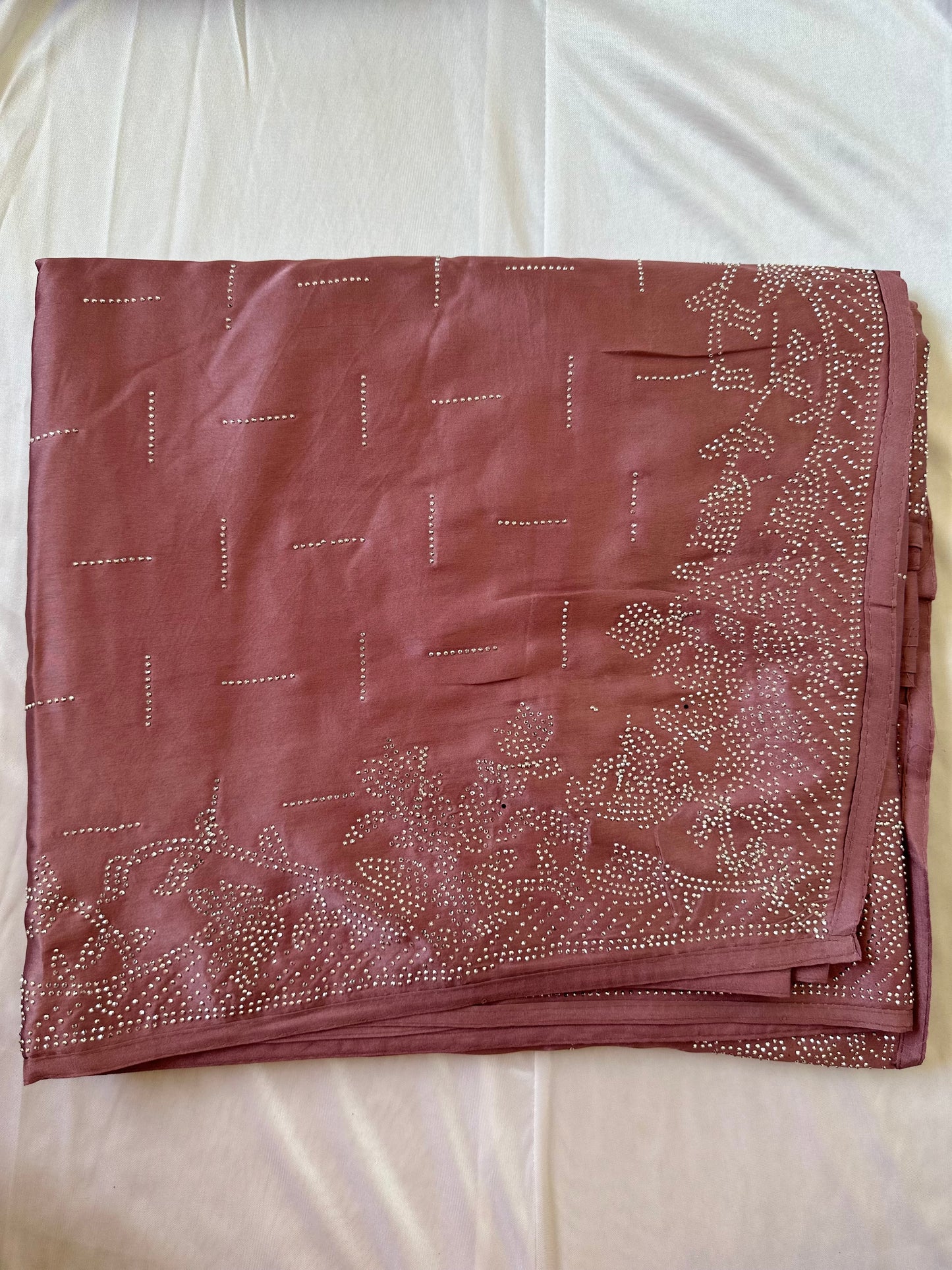 Mauve Zarkan Satin Saree
