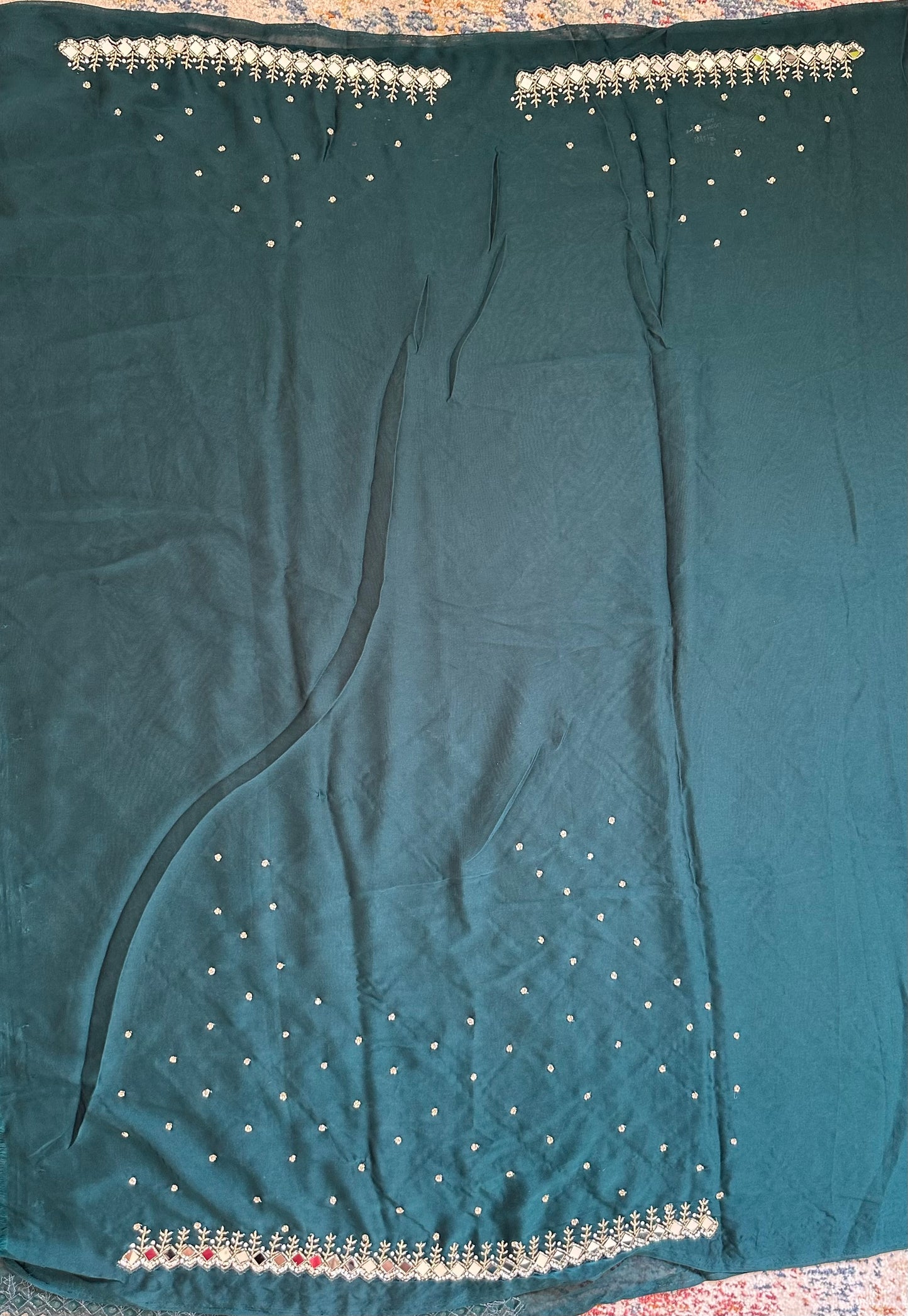 Cutdana Handwork Georgette Saree