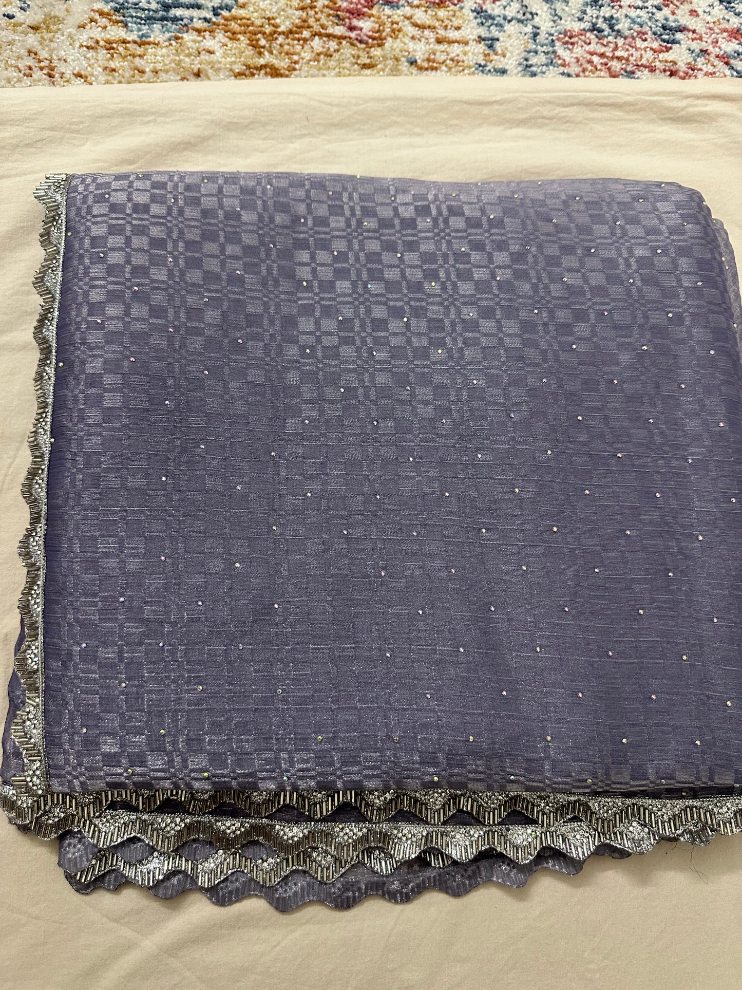 Lavender Jimmy choo Saree