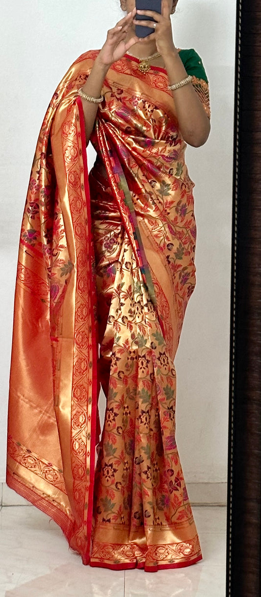 Multicolour Silk Saree