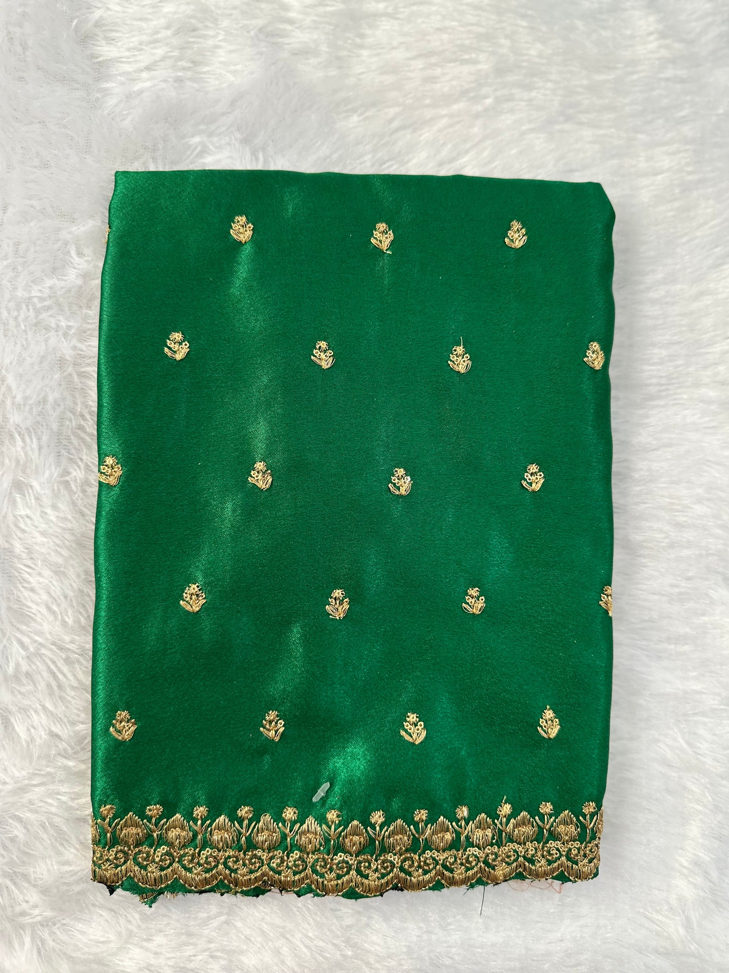 Pista Green Semi Tissue Saree