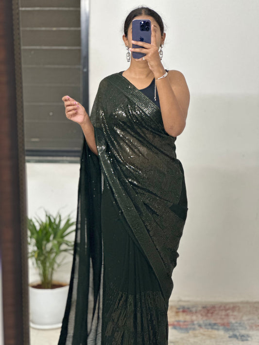 Sequins Georgette Saree