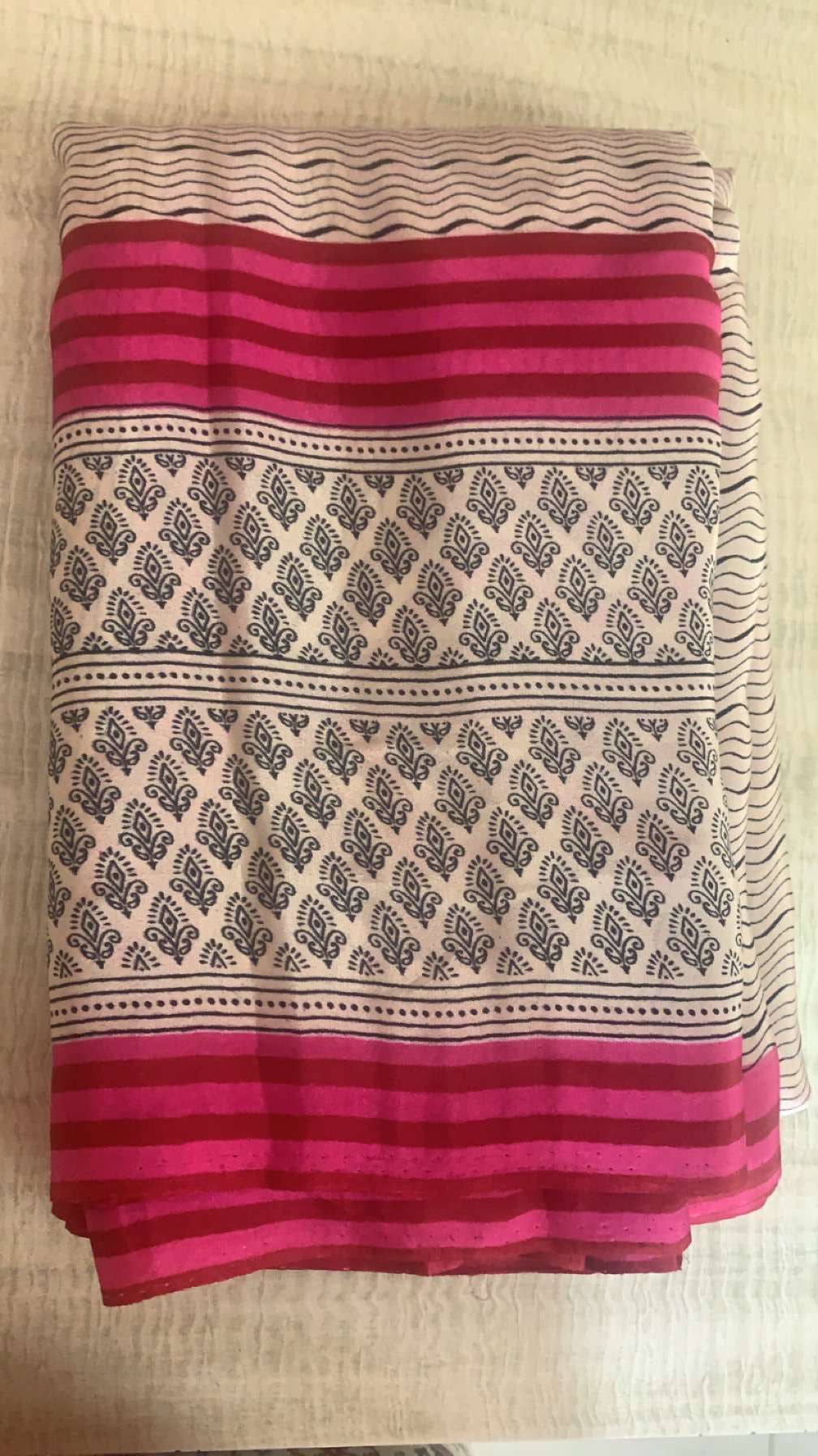 Uniform Crepe Silk Saree