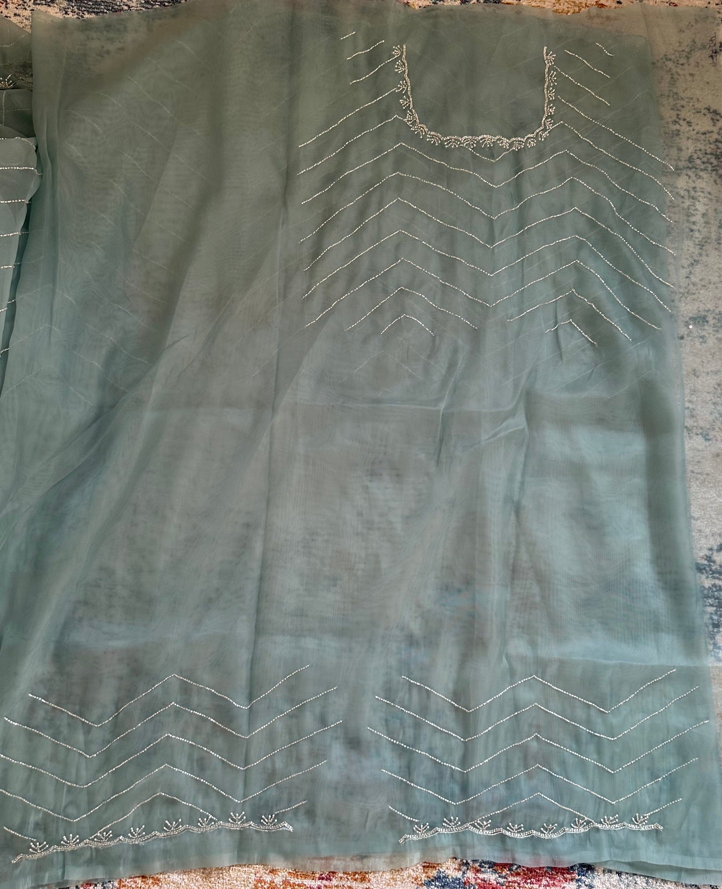 Cut Dana Handwork Saree