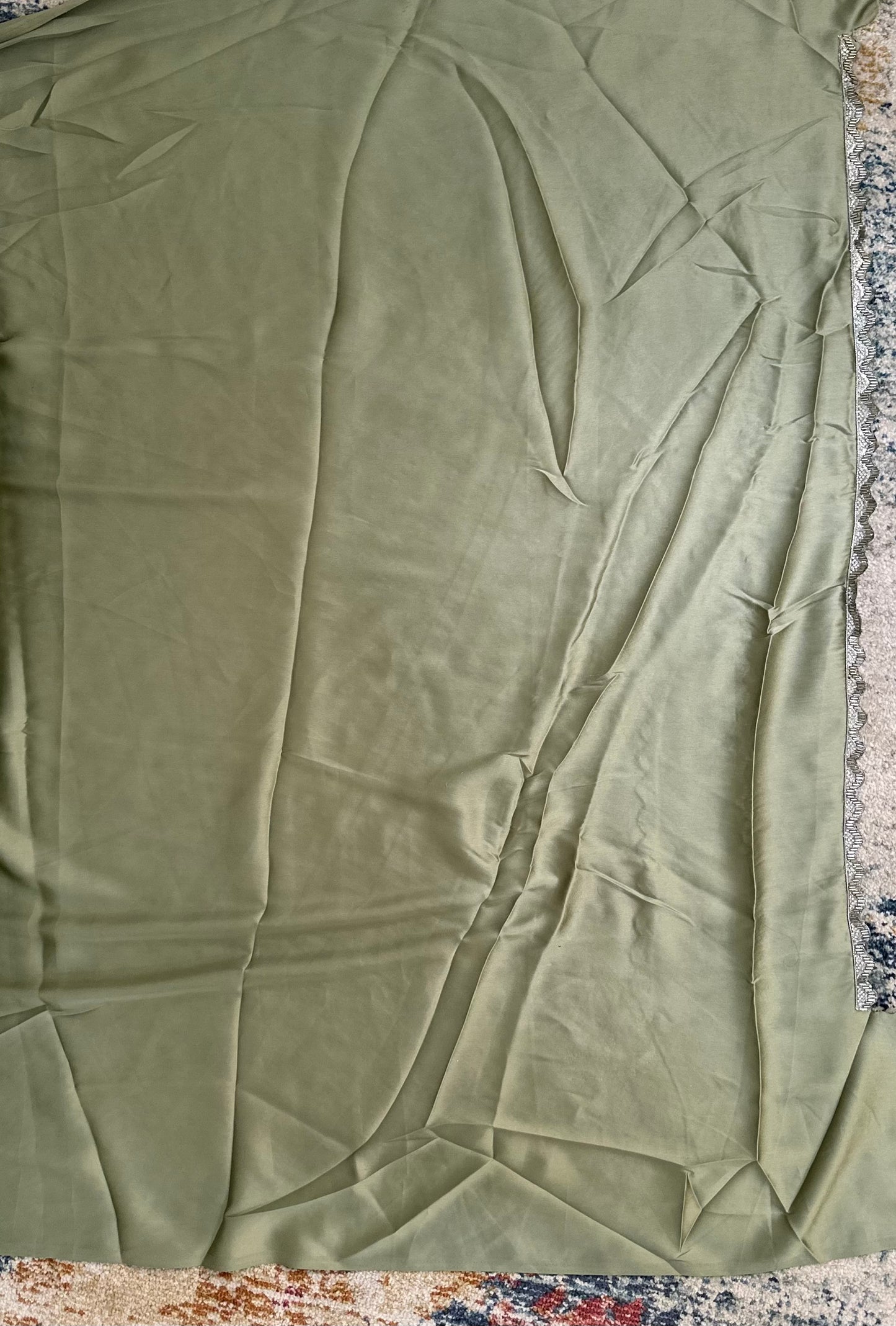 Green Jimmy choo Saree