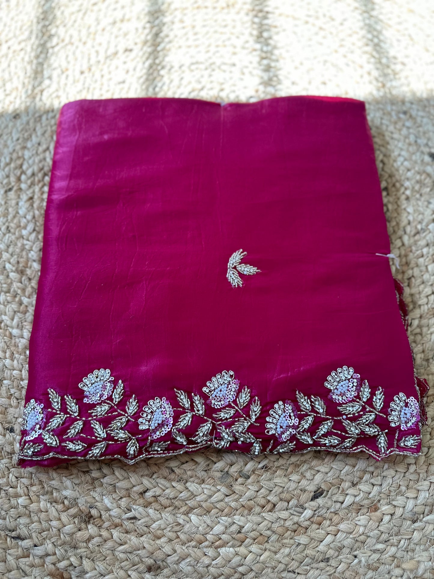 Cutdana Crush Tissue Saree