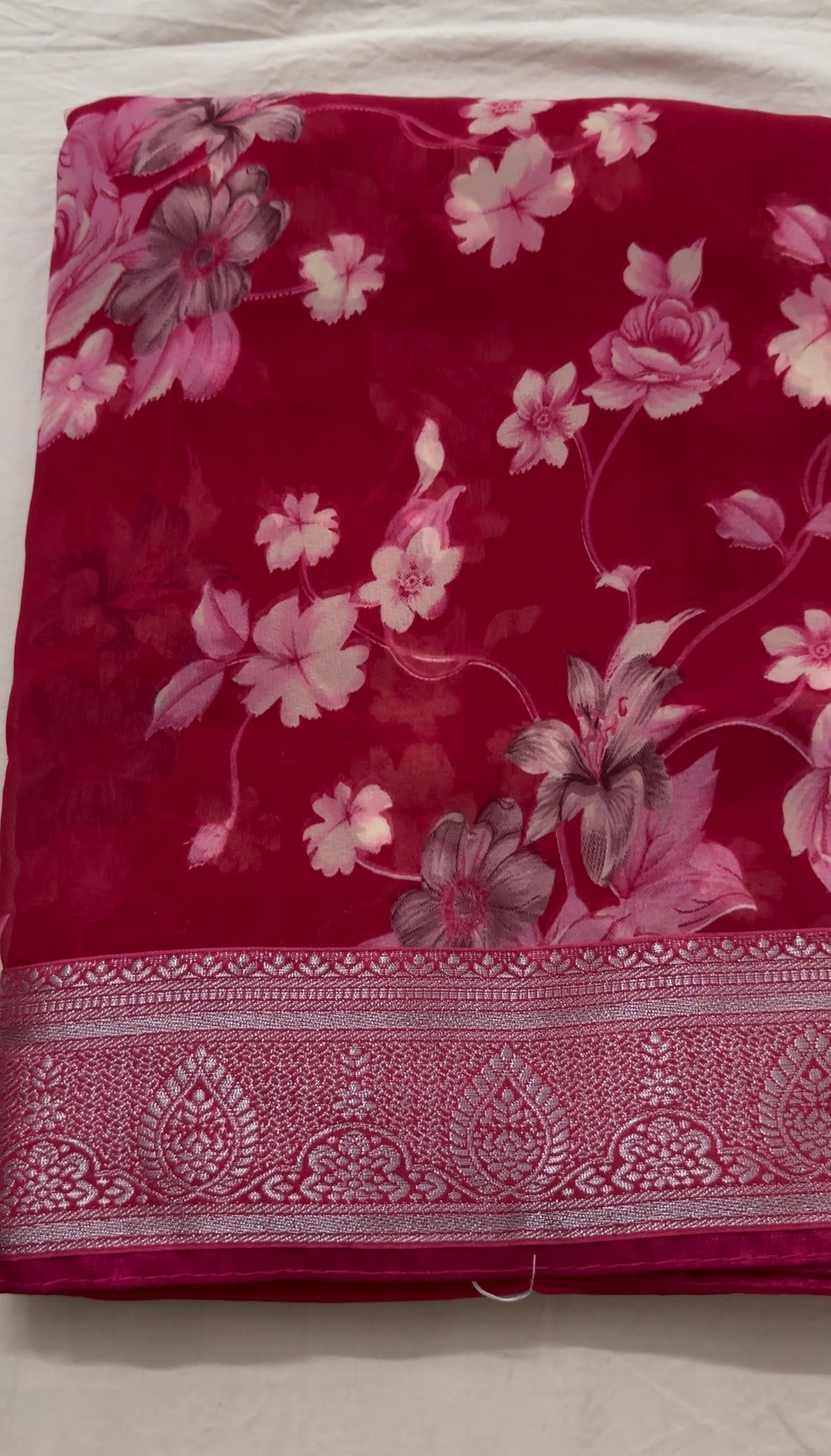 Soft Georgette Floral Saree