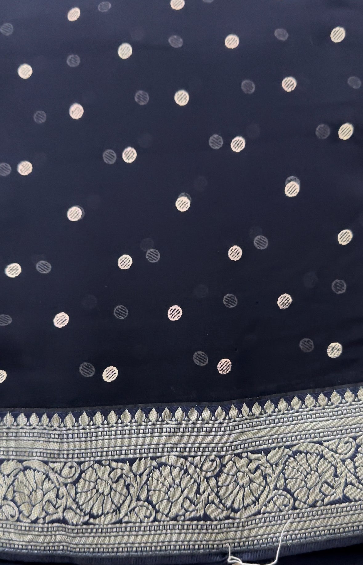 Georgette Saree Navy Blue