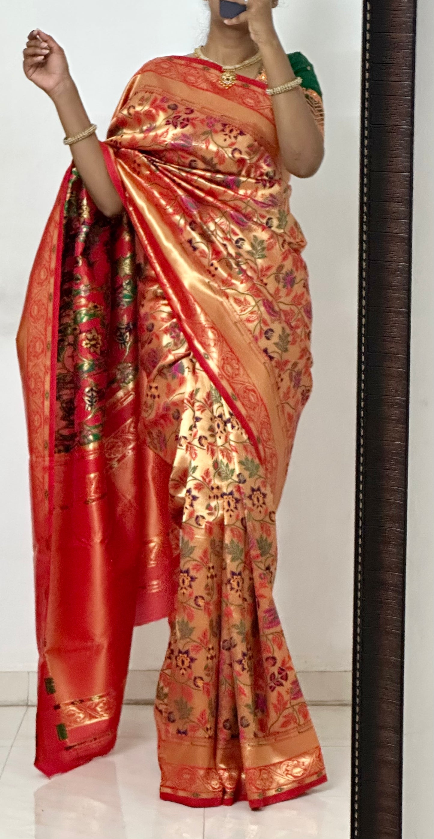 Multicolour Silk Saree