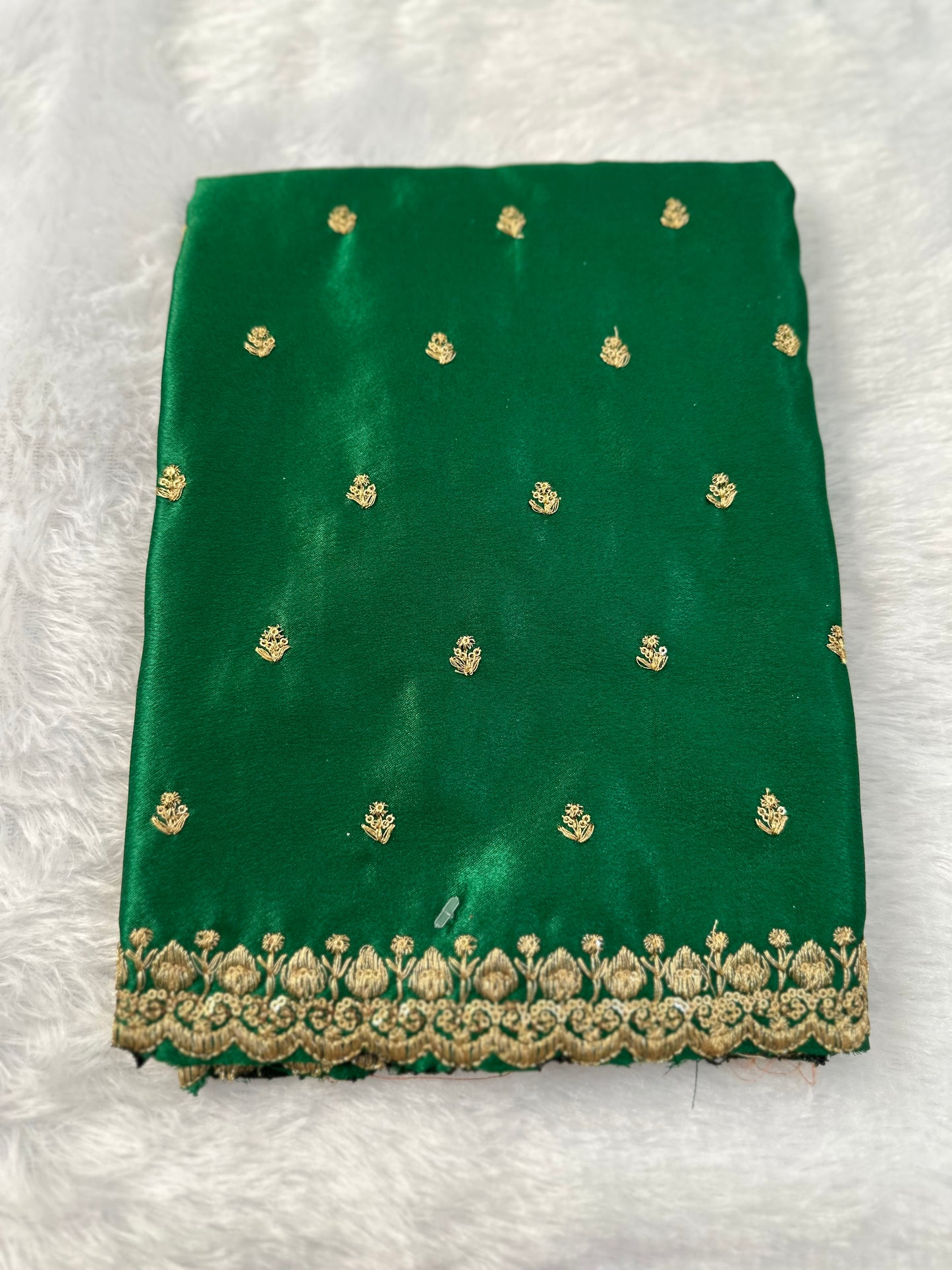 Pista Green Semi Tissue Saree
