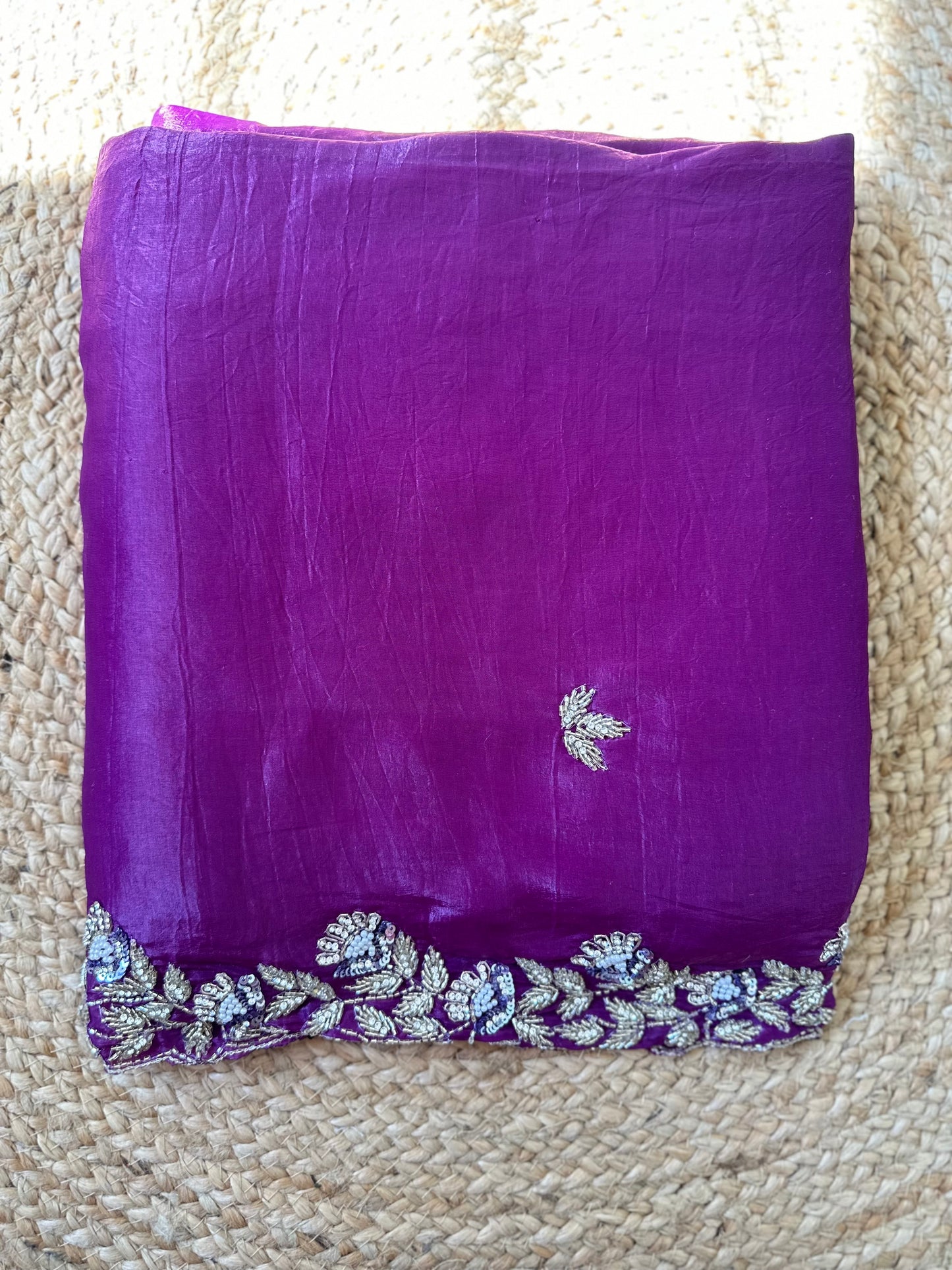 Cutdana Crush Tissue Saree