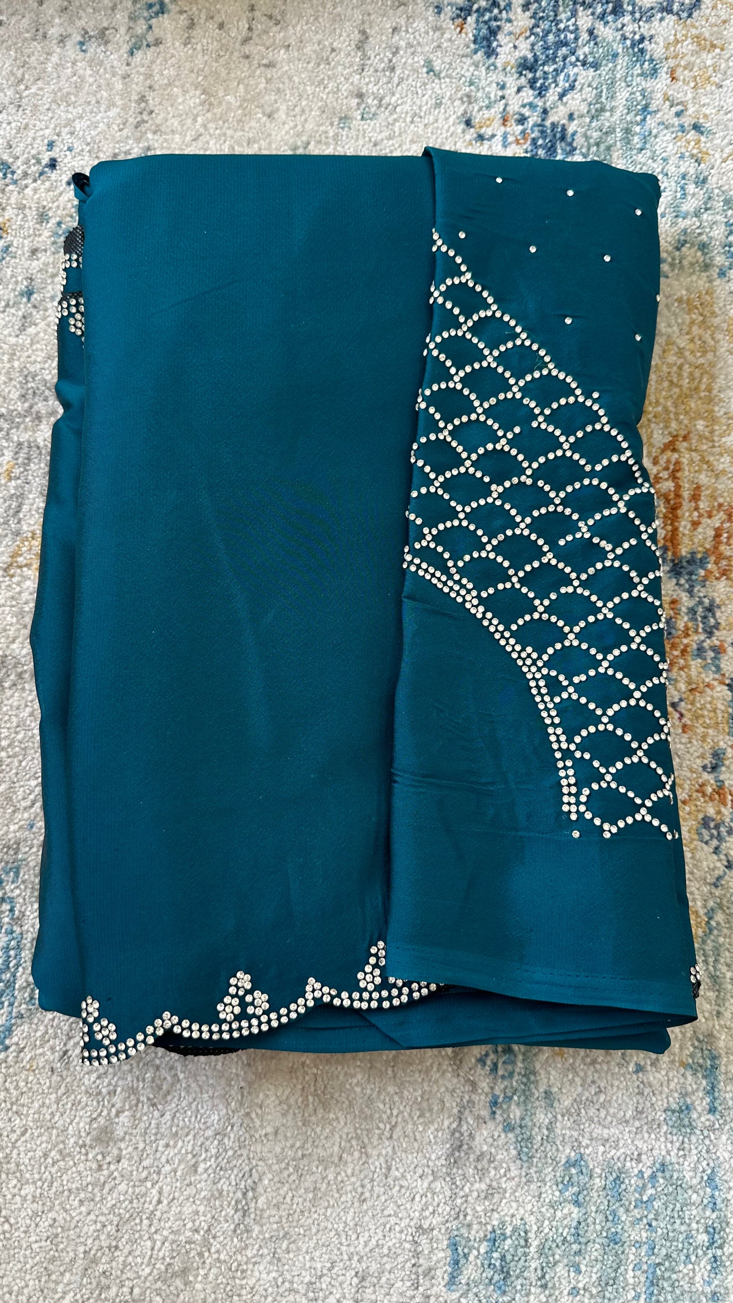 Blue Embellished Saree