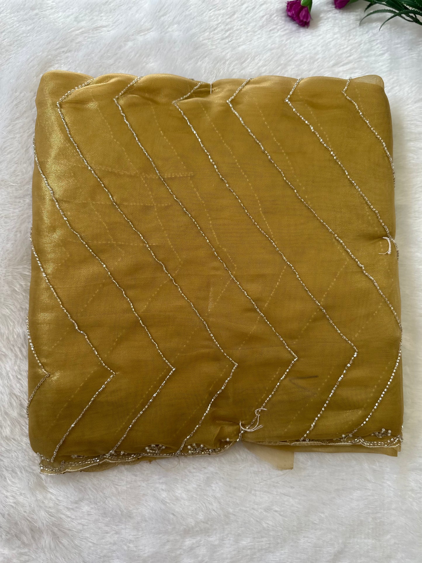 Fine Cutdana Tissue Saree