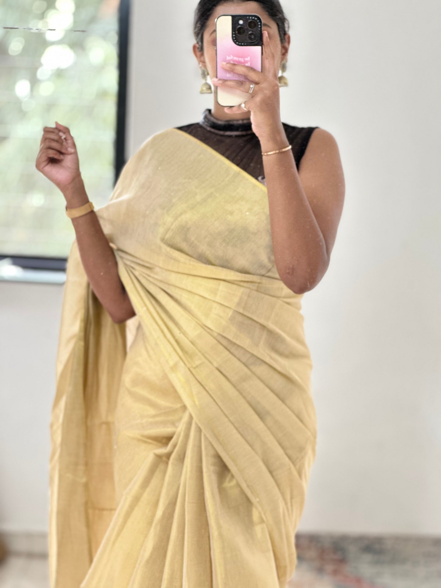 Golden Uppda Silk Saree