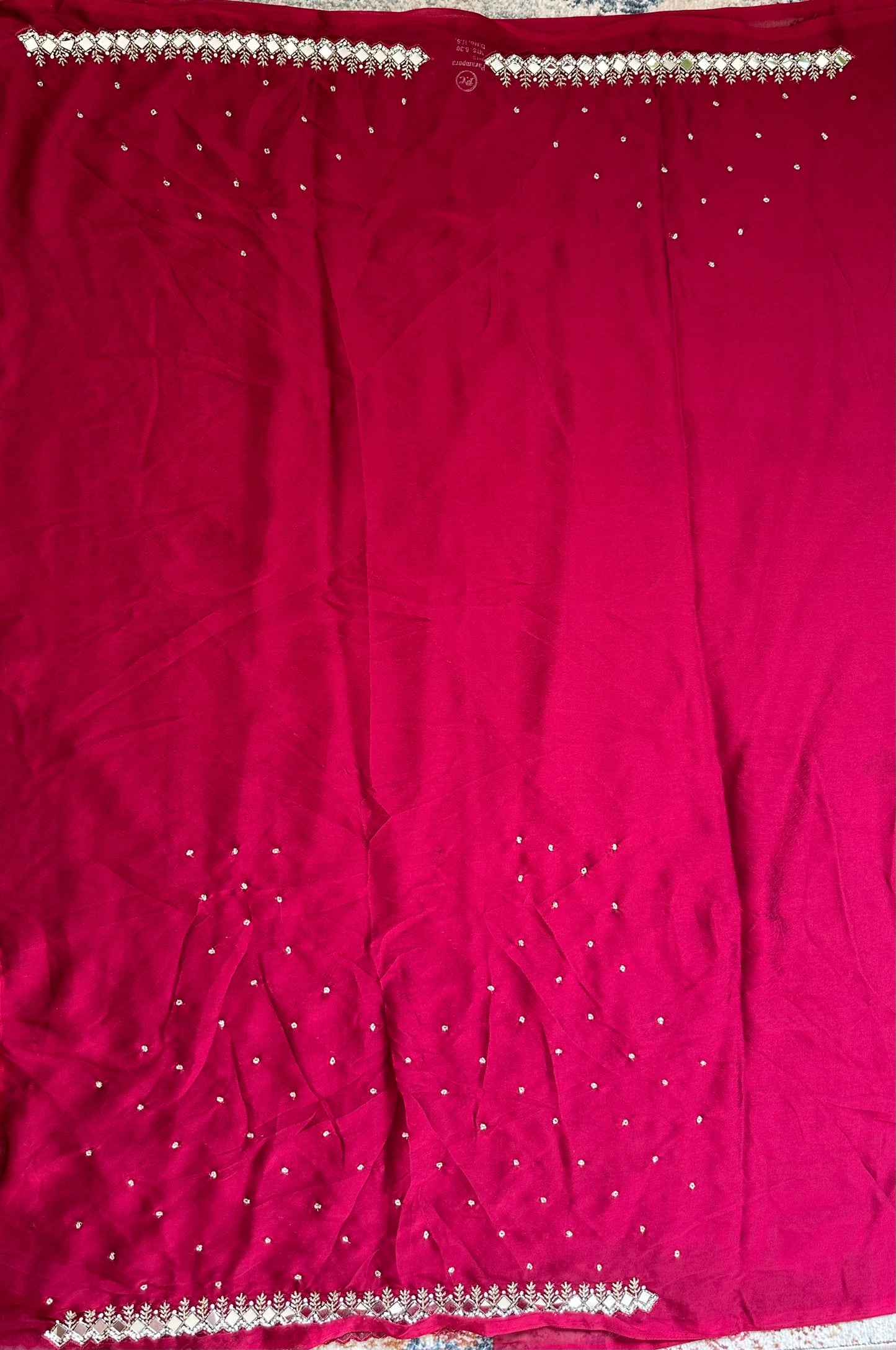 Cutdana Handwork Georgette Saree