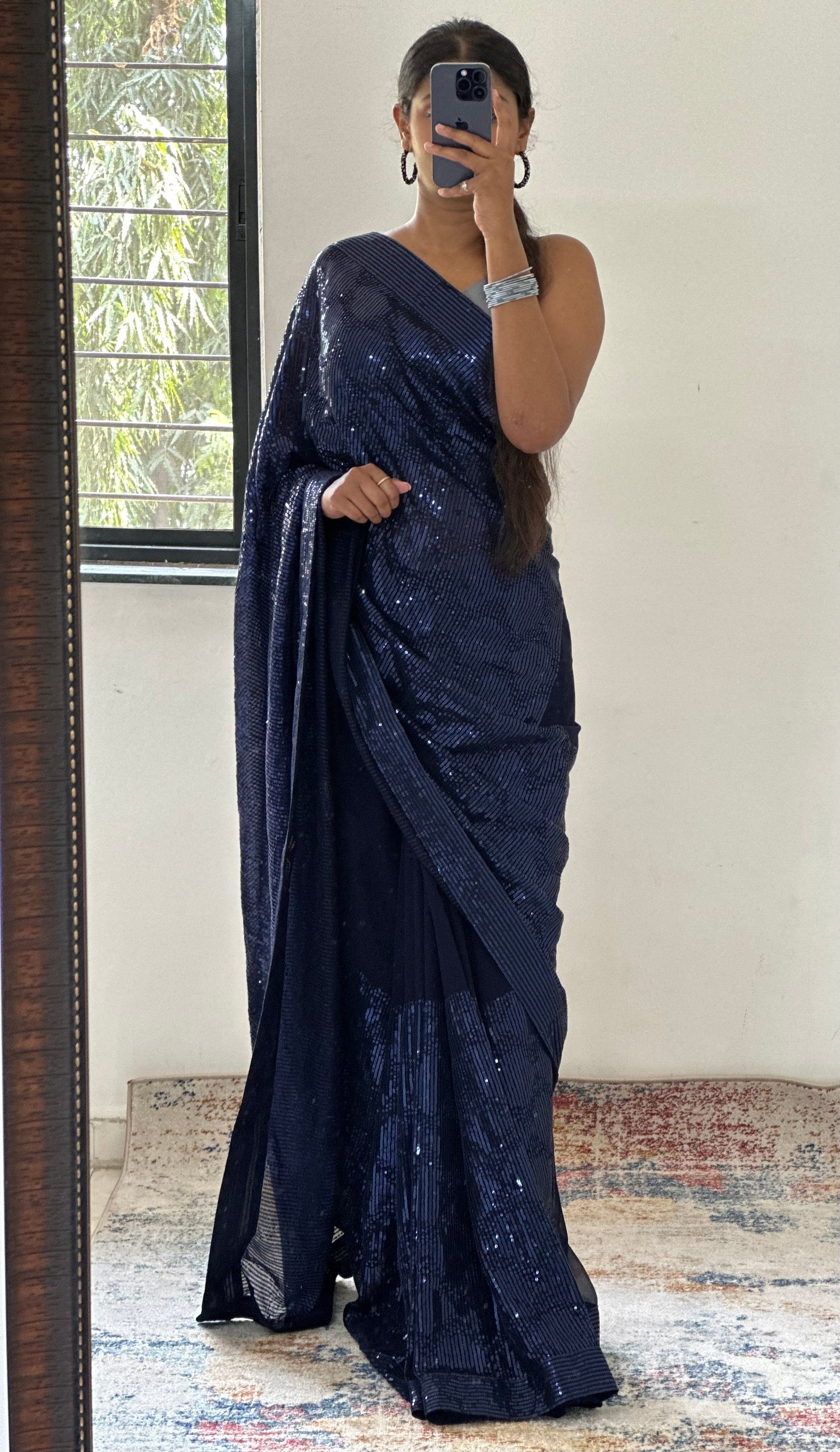 Sequins Georgette Saree