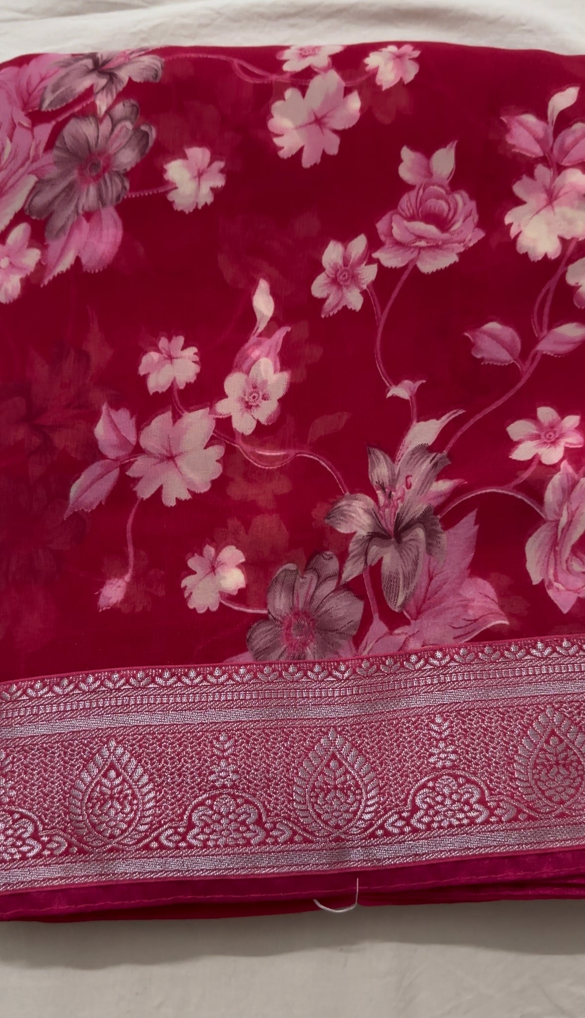 Soft Georgette Floral Saree