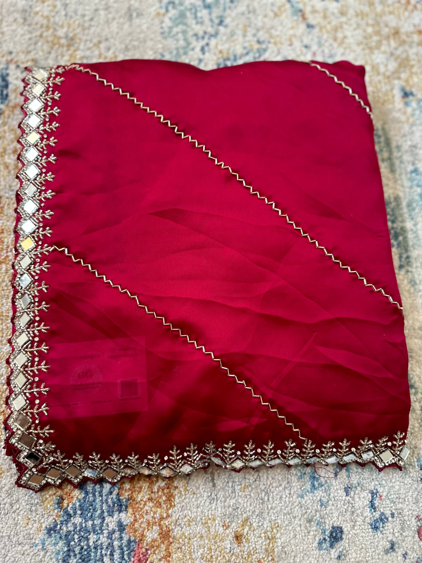 Cutdana Handwork Georgette Saree