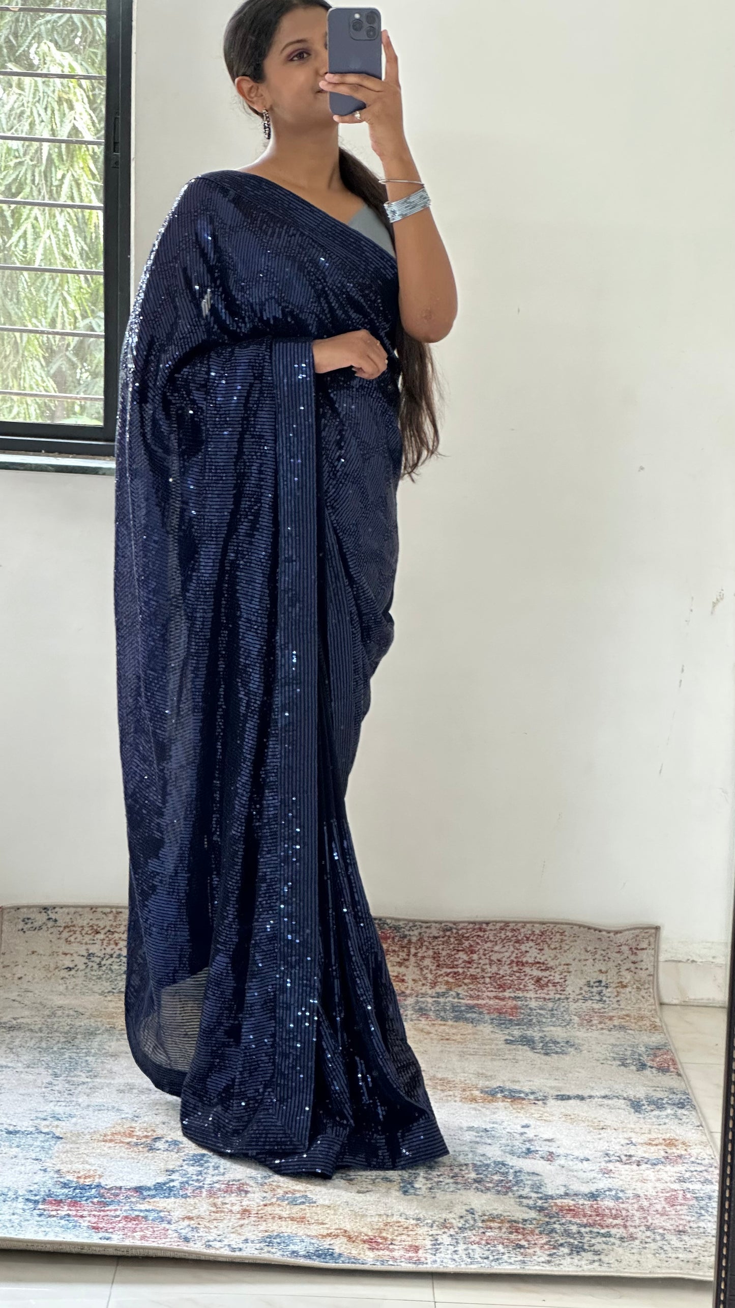 Sequins Georgette Saree