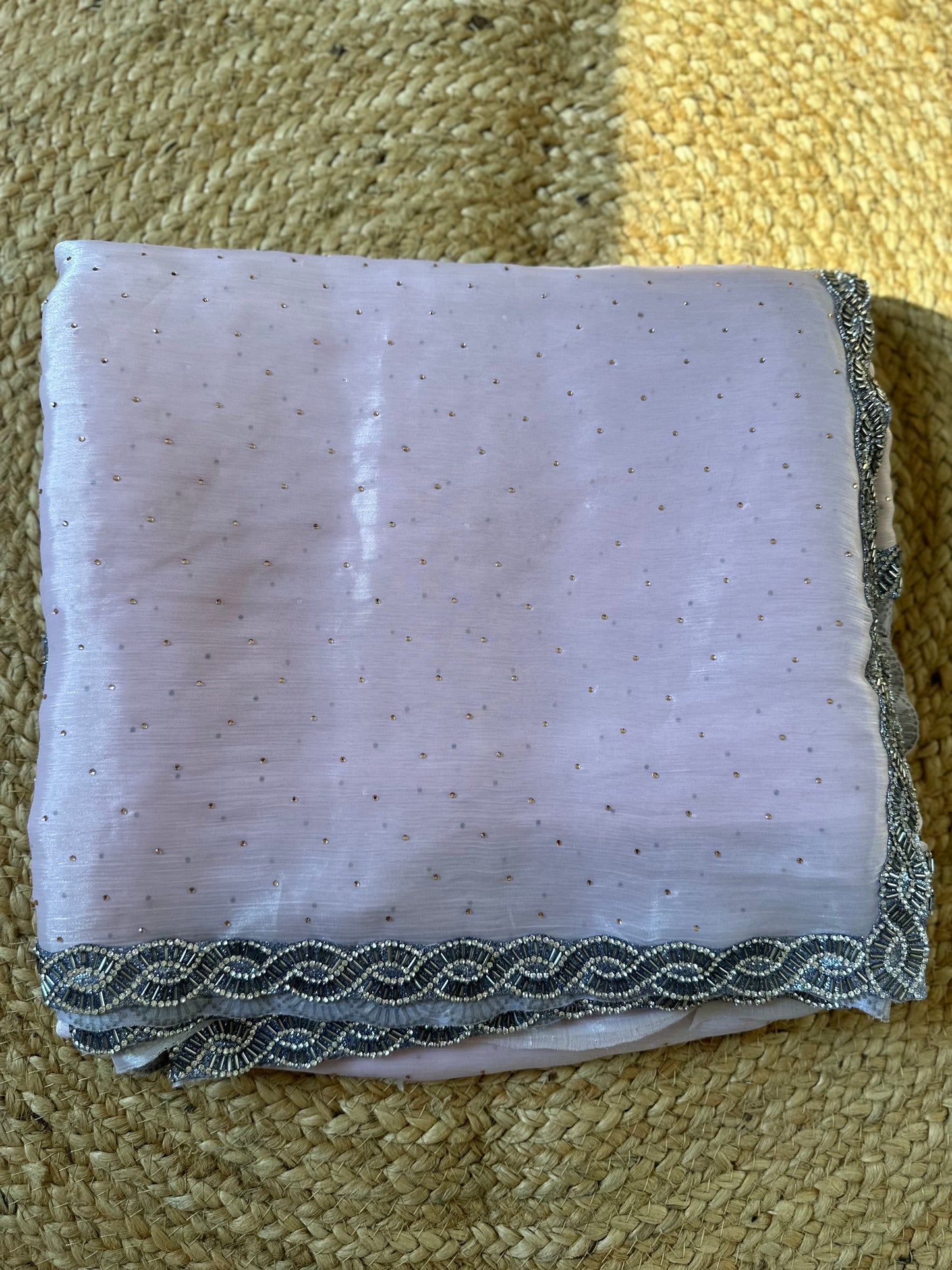 Pastel Pink Jimmy choo Saree