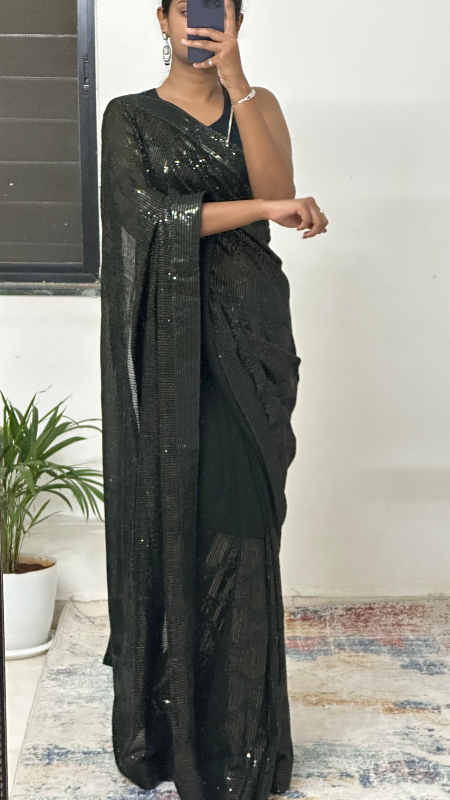 Sequins Georgette Saree