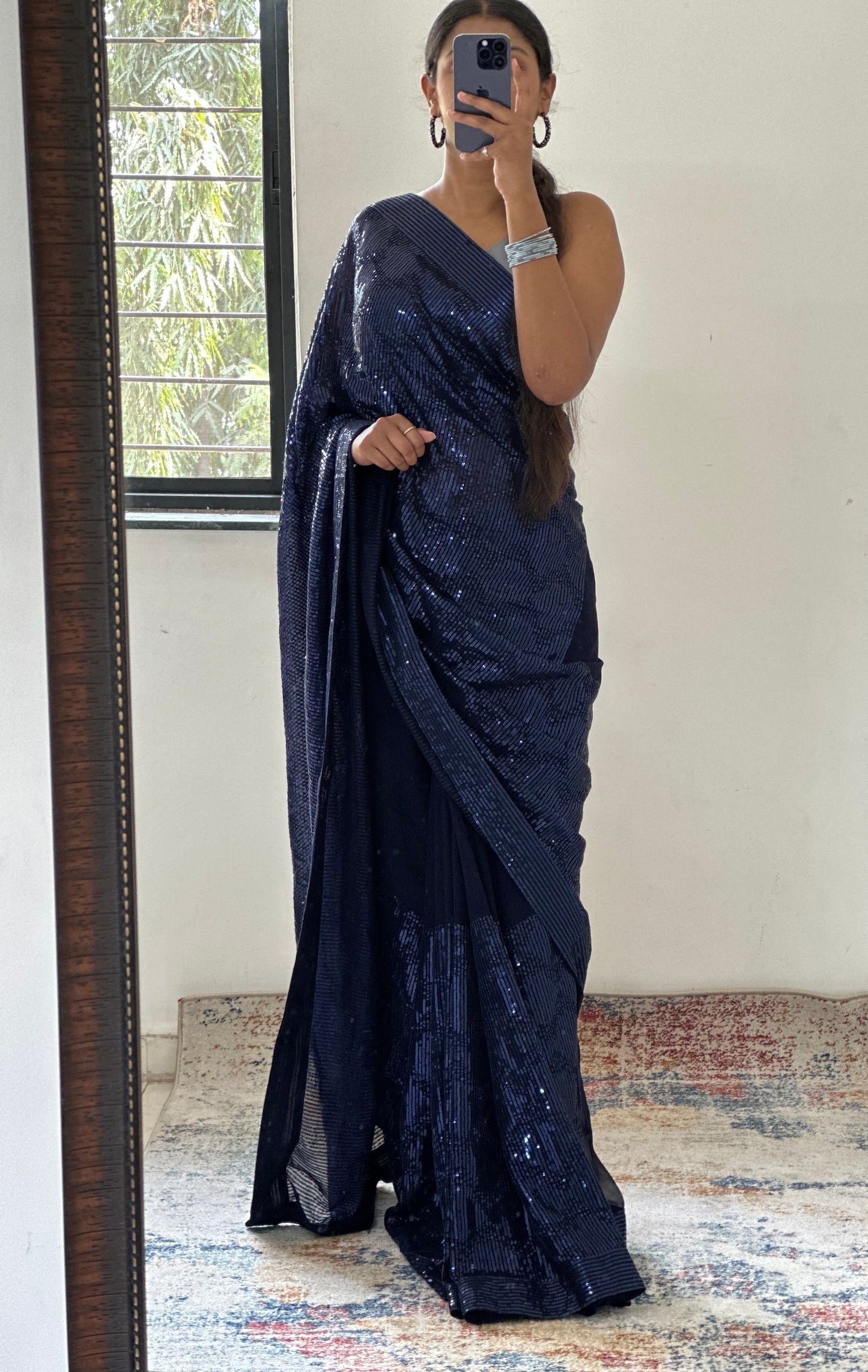 Sequins Georgette Saree