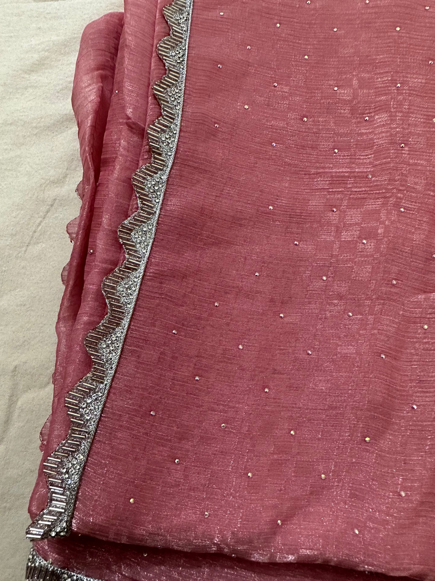 Pink Jimmy choo Saree