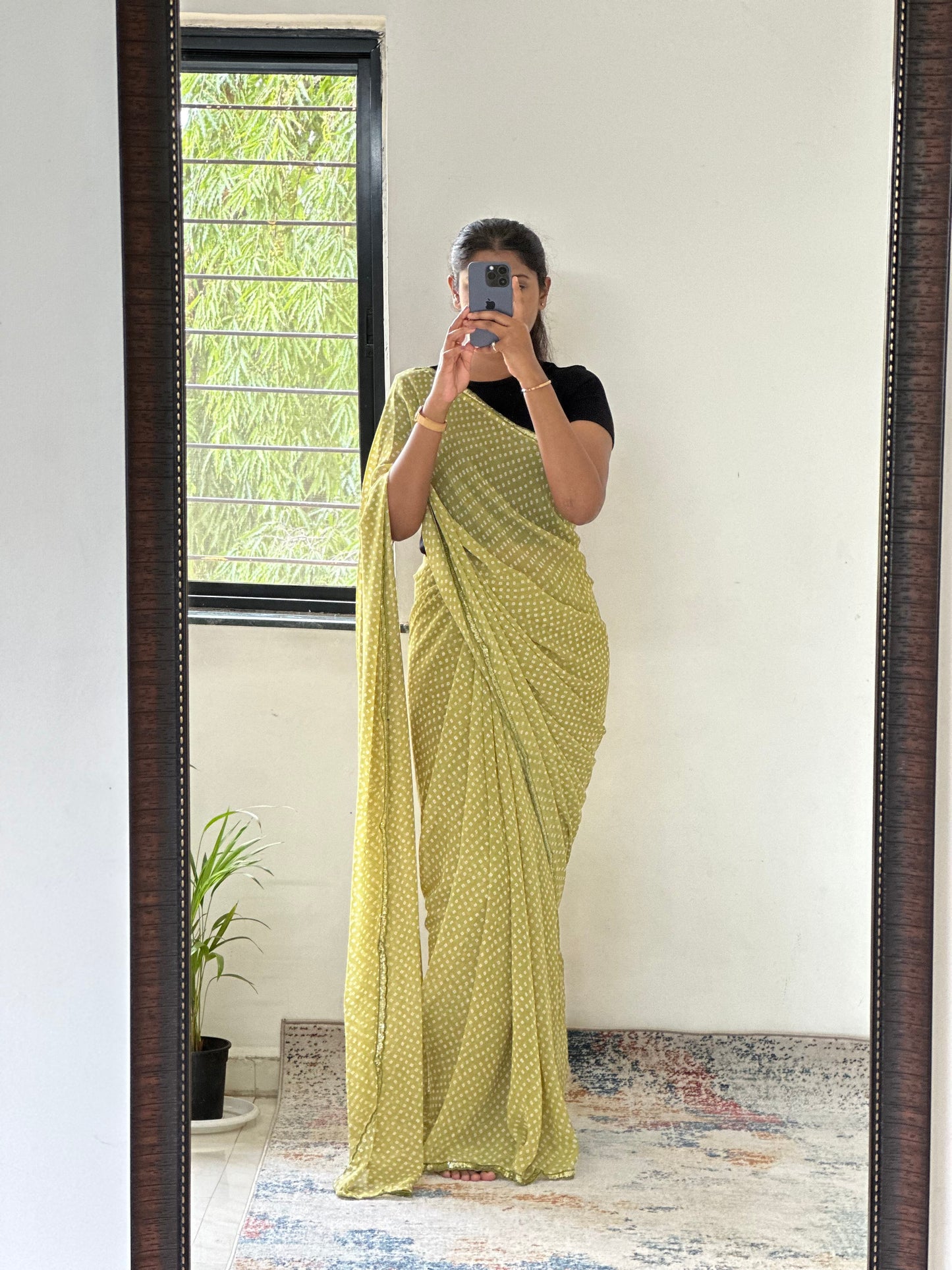 Georgette Bandhani Saree
