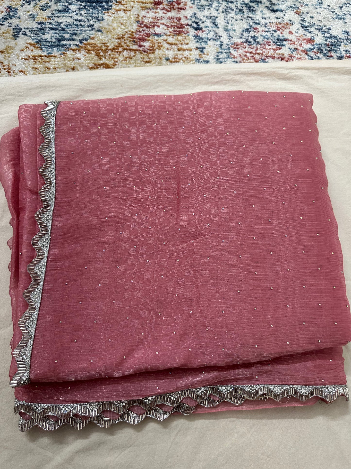 Pink Jimmy choo Saree