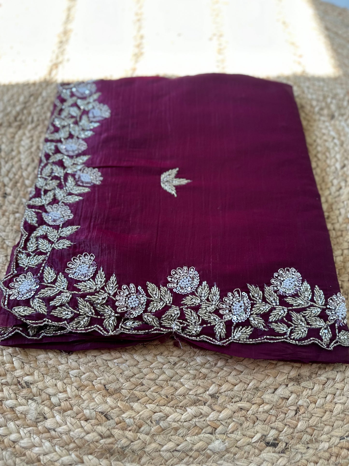 Cutdana Crush Tissue Saree