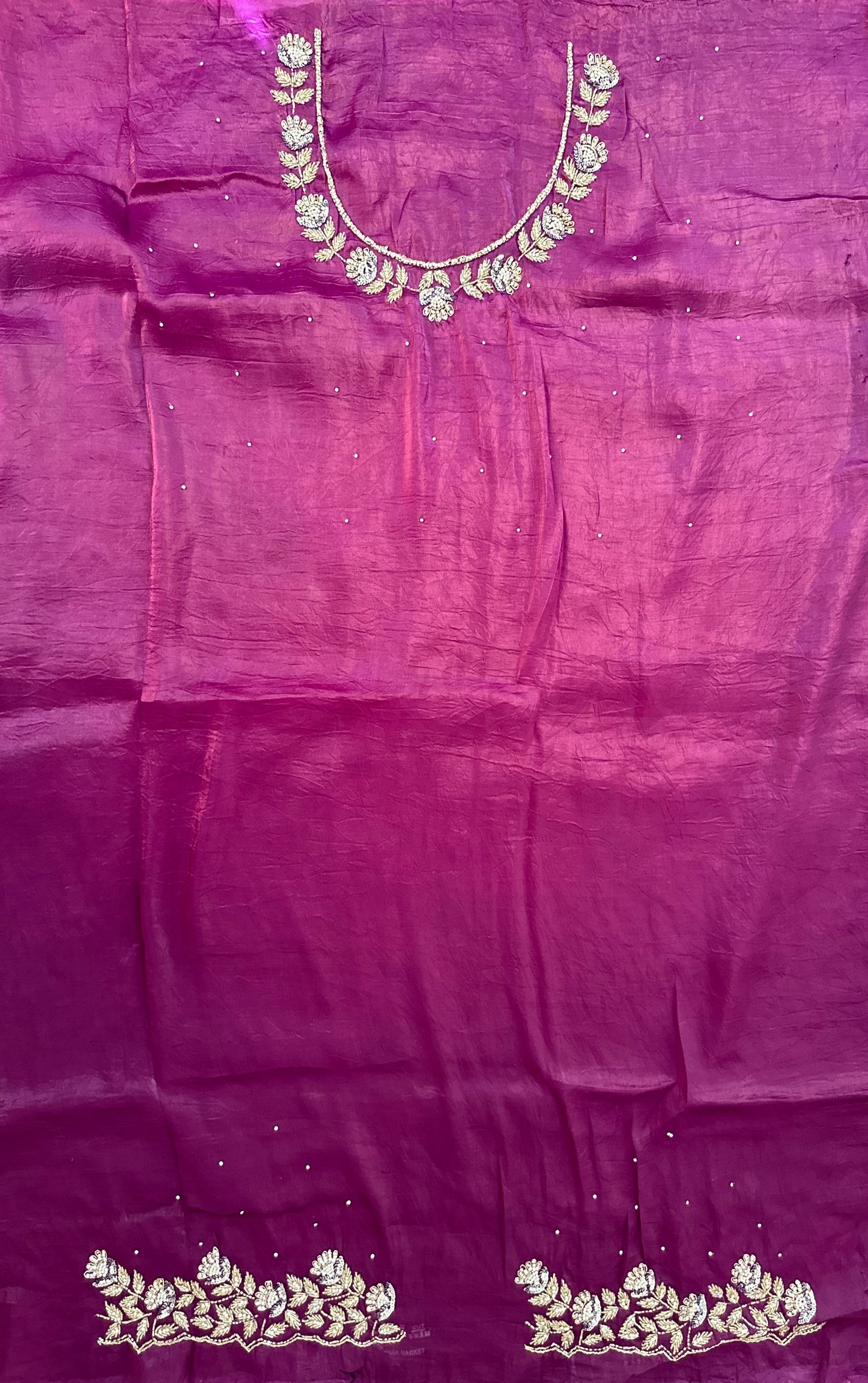 Cutdana Crush Tissue Saree