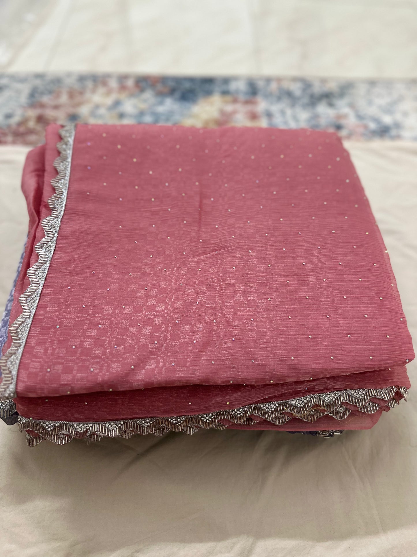Pink Jimmy choo Saree