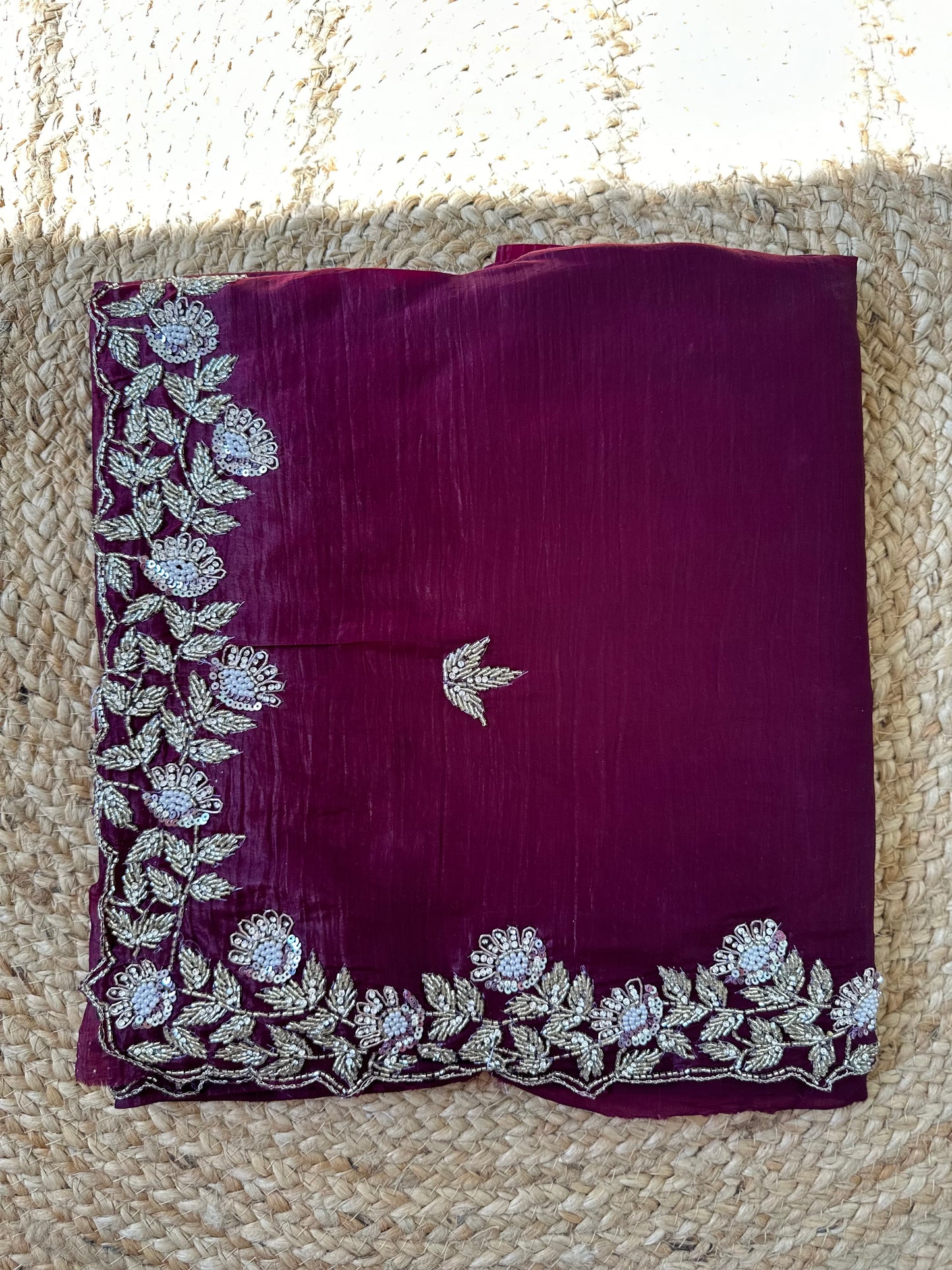 Cutdana Crush Tissue Saree