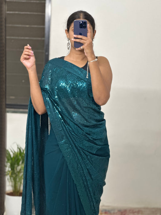 Sequins Georgette Saree
