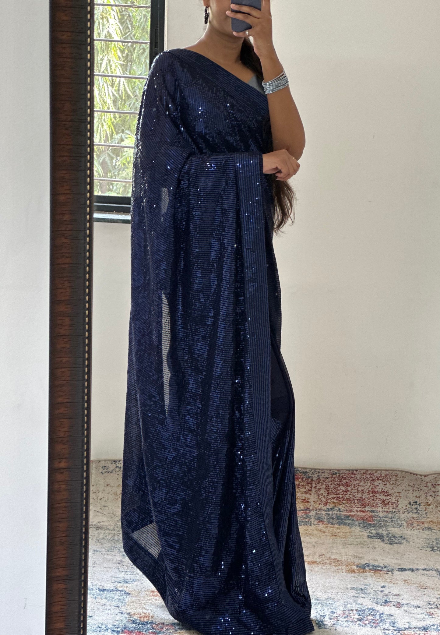 Sequins Georgette Saree