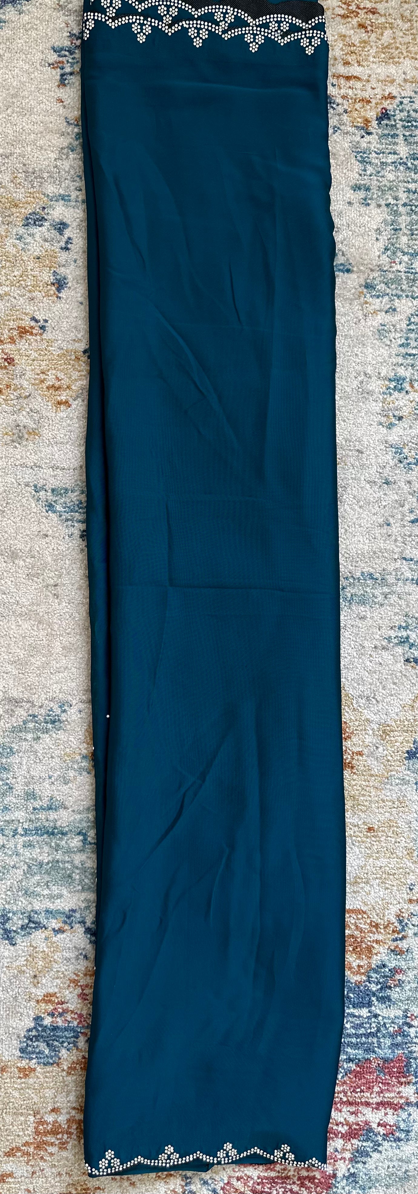 Blue Embellished Saree