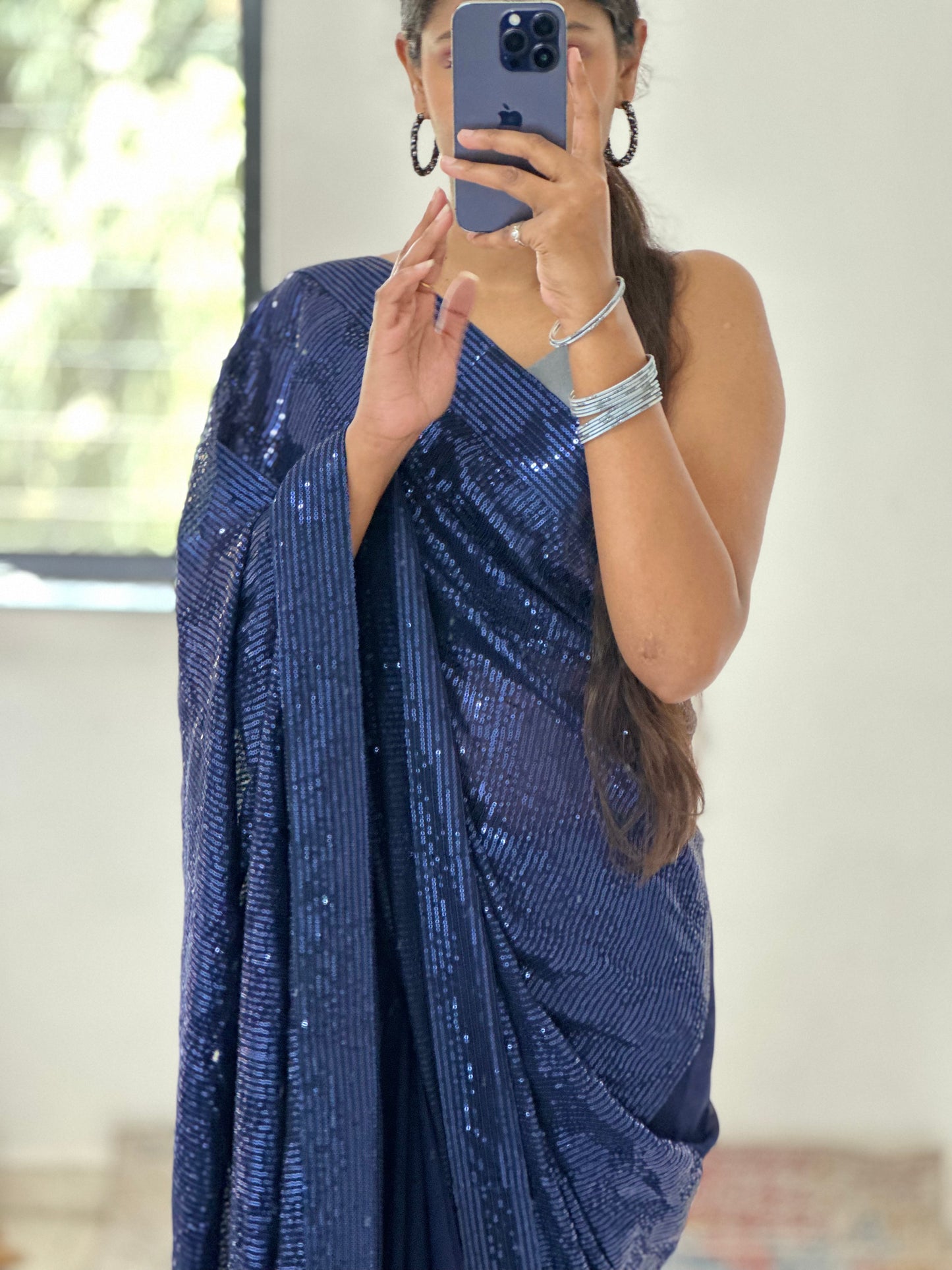 Sequins Georgette Saree