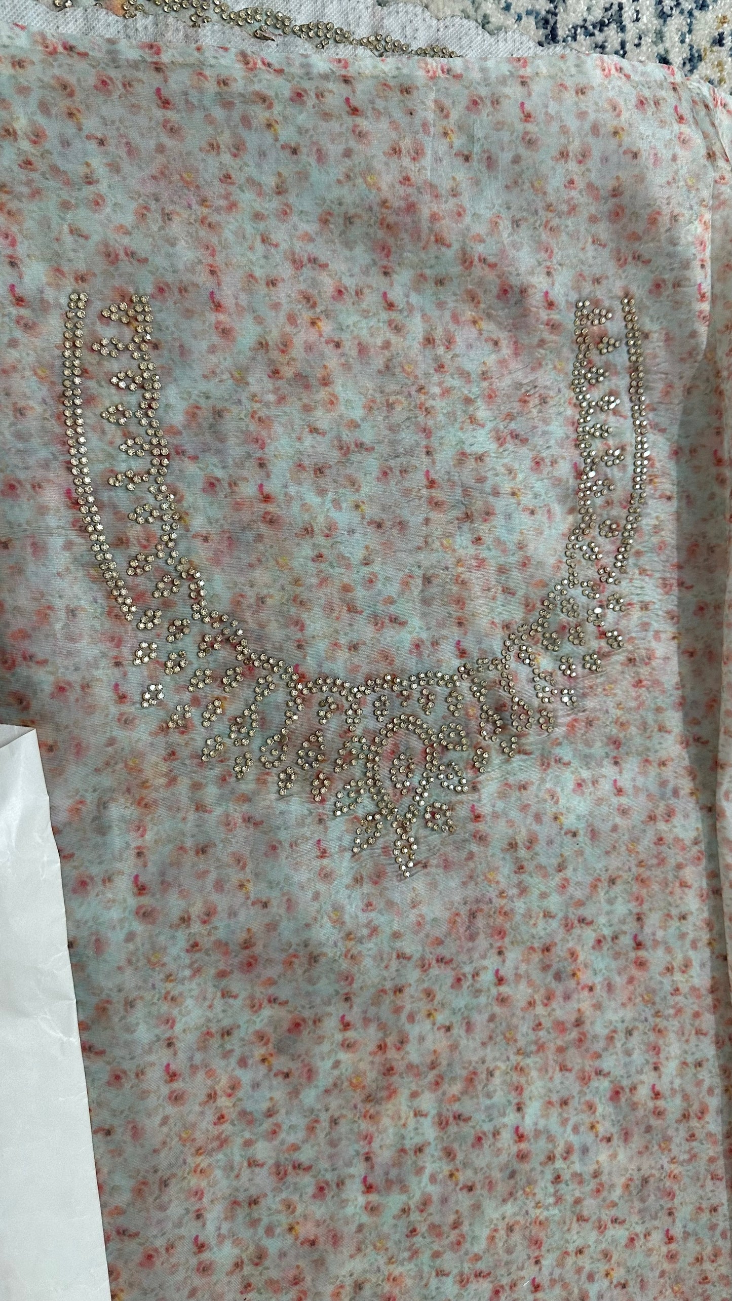 Organza Floral Saree