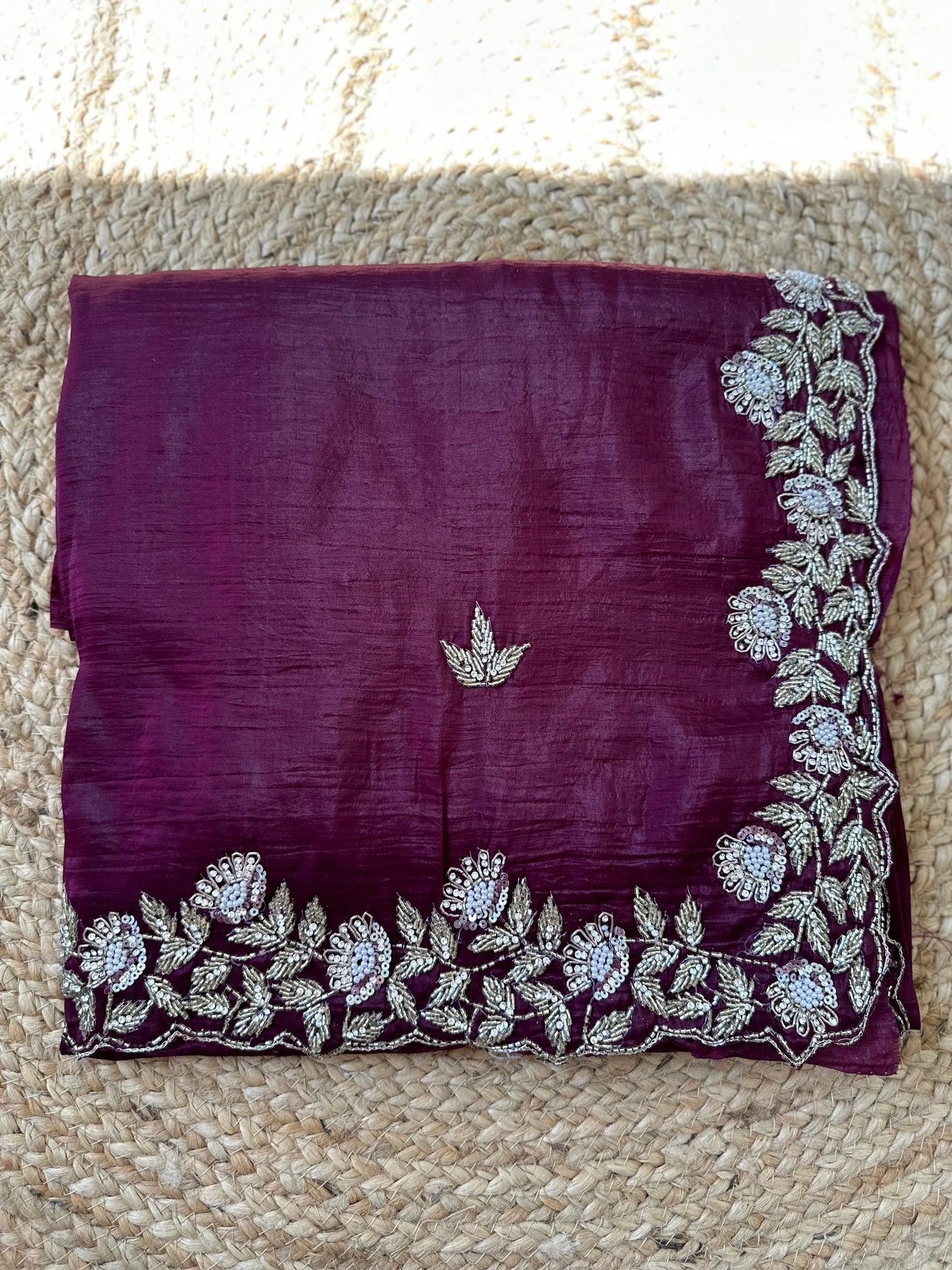 Cutdana Crush Tissue Saree