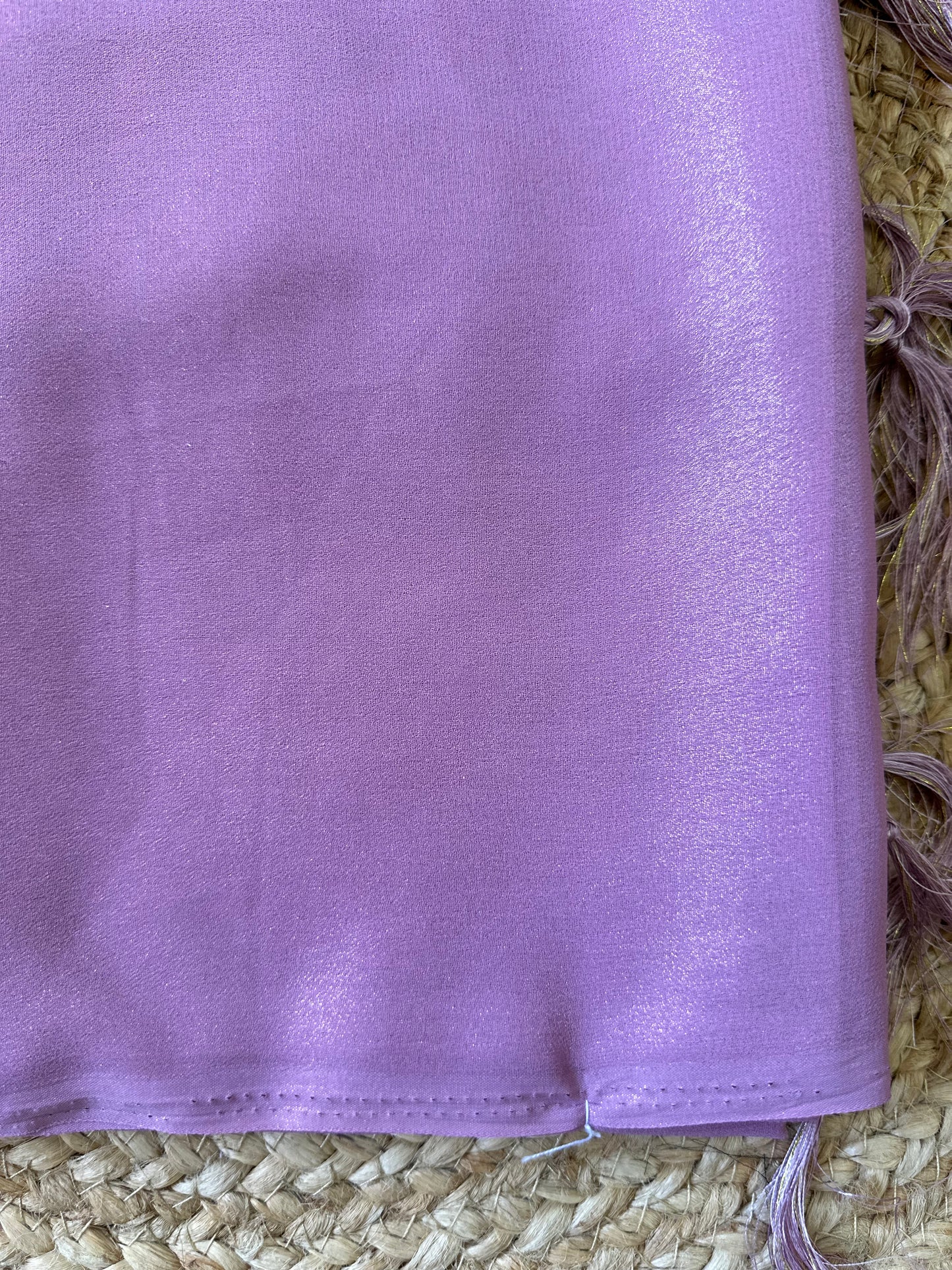 Lavender Plain Shimmer Saree