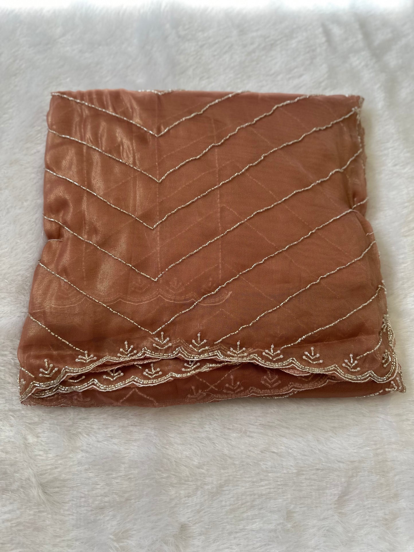 Fine Cutdana Tissue Saree